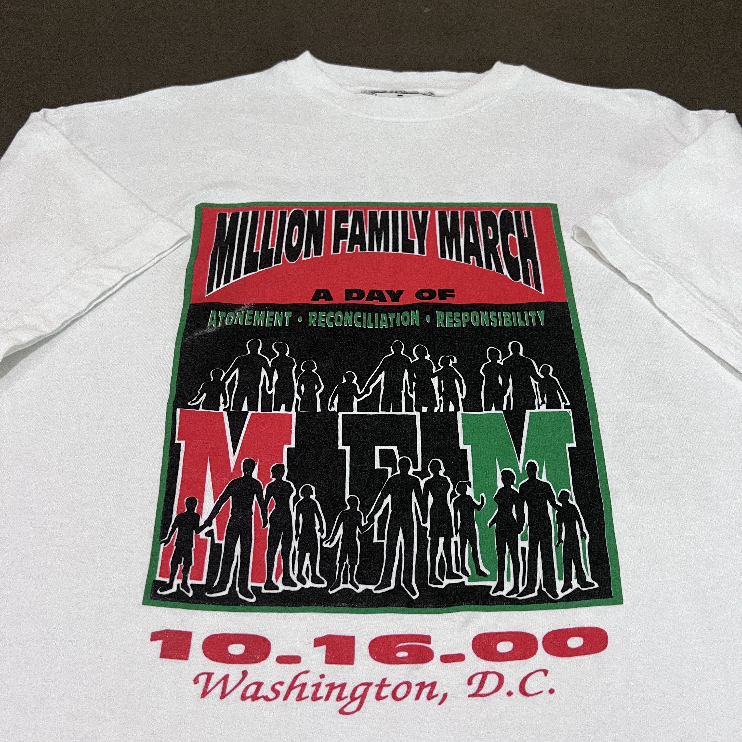 Rap Tees × Vintage Vintage Million Family March Promo Tee XL Single stitch Size US XL / EU 56 / 4 - 1 Thumbnail