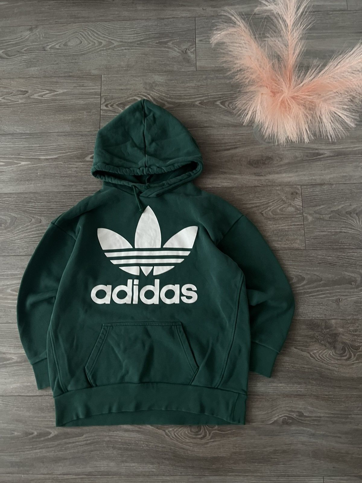 Adidas Big Logo Heavy Hard Cotton Oversized Hoodie‼️