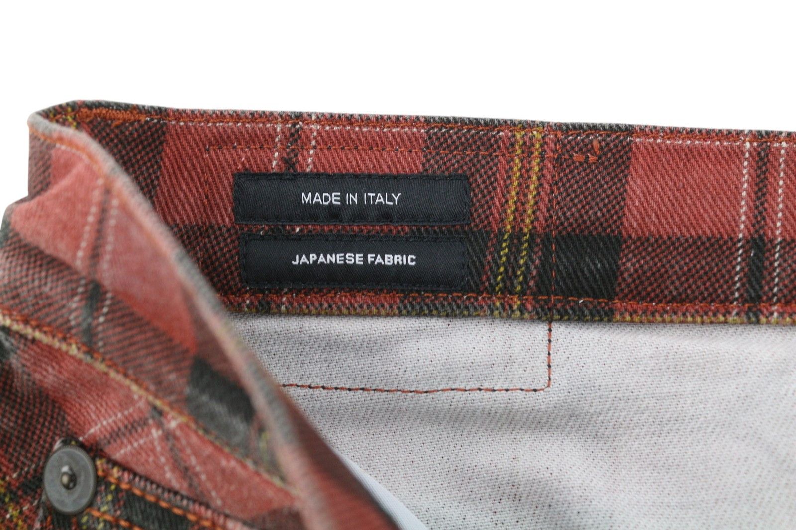 R13 TAILORED DROP 27 Ash Red Plaid RRP€710 85768 Size 27" / US 4 / IT 40 - 11 Thumbnail