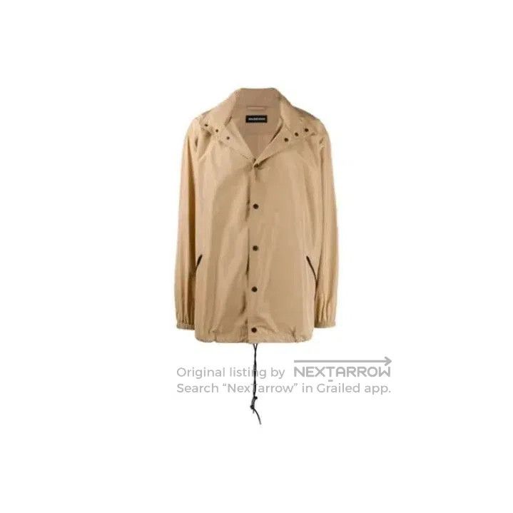 Balenciaga Balenciaga Khaki Logo-Back Jacket for Men. Size US L / EU 52-54 / 3 - 1 Thumbnail