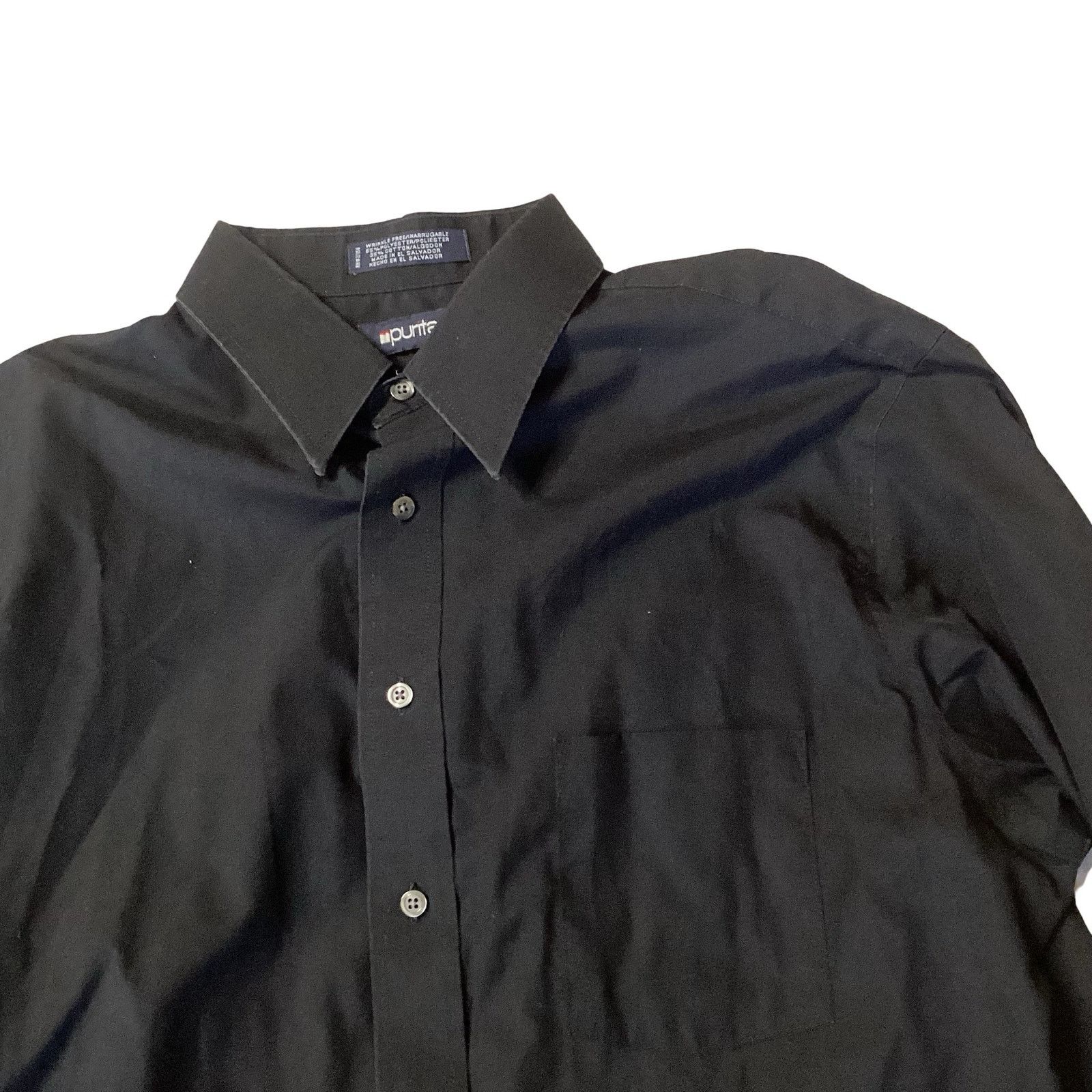 Puritan Puritan Black Dress Shirt Size US L / EU 52-54 / 3 - 3 Thumbnail