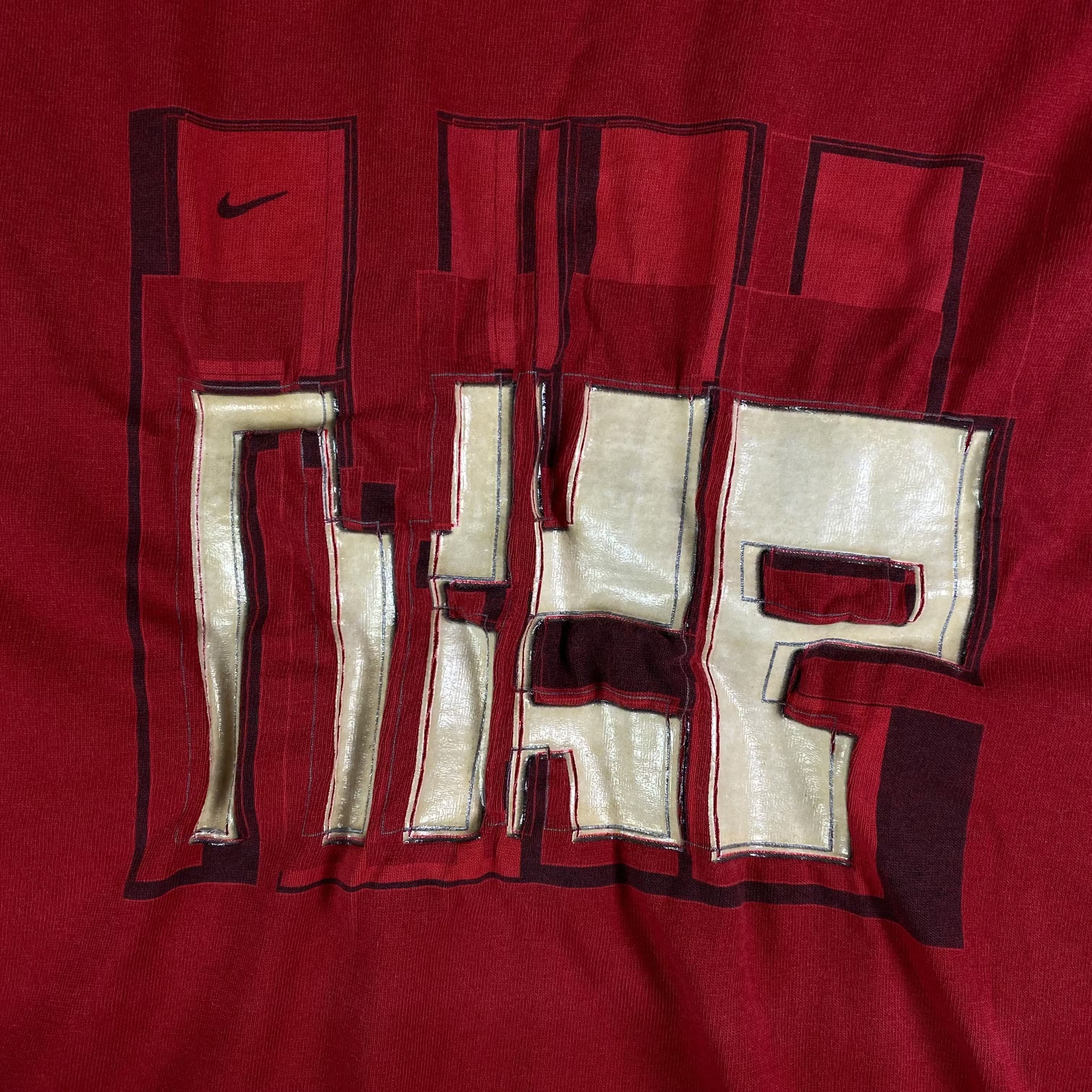 Nike × Vintage Mens Vintage T Shirt Nike Sleeveless Big Logo Size XL Size US XL / EU 56 / 4 - 4 Thumbnail