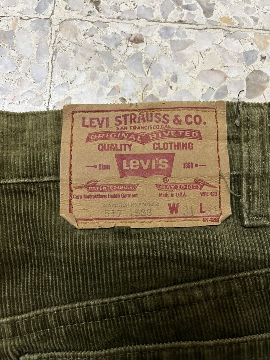 Levi's Vintage 80’s Levi’s 517 corduroy flared bootcut jeans Size US 32 / EU 48 - 4 Thumbnail