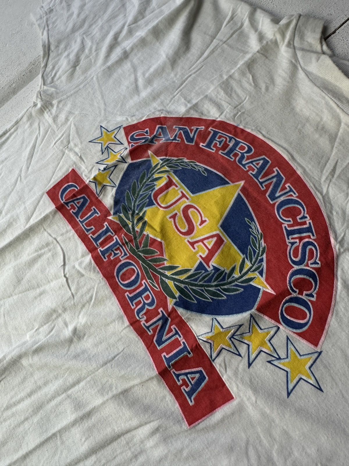 Vintage 🚨Rare Vintage CALIFORNIA SINGLE STITCH America USA Tee Shirt Size US L / EU 52-54 / 3 - 11 Thumbnail