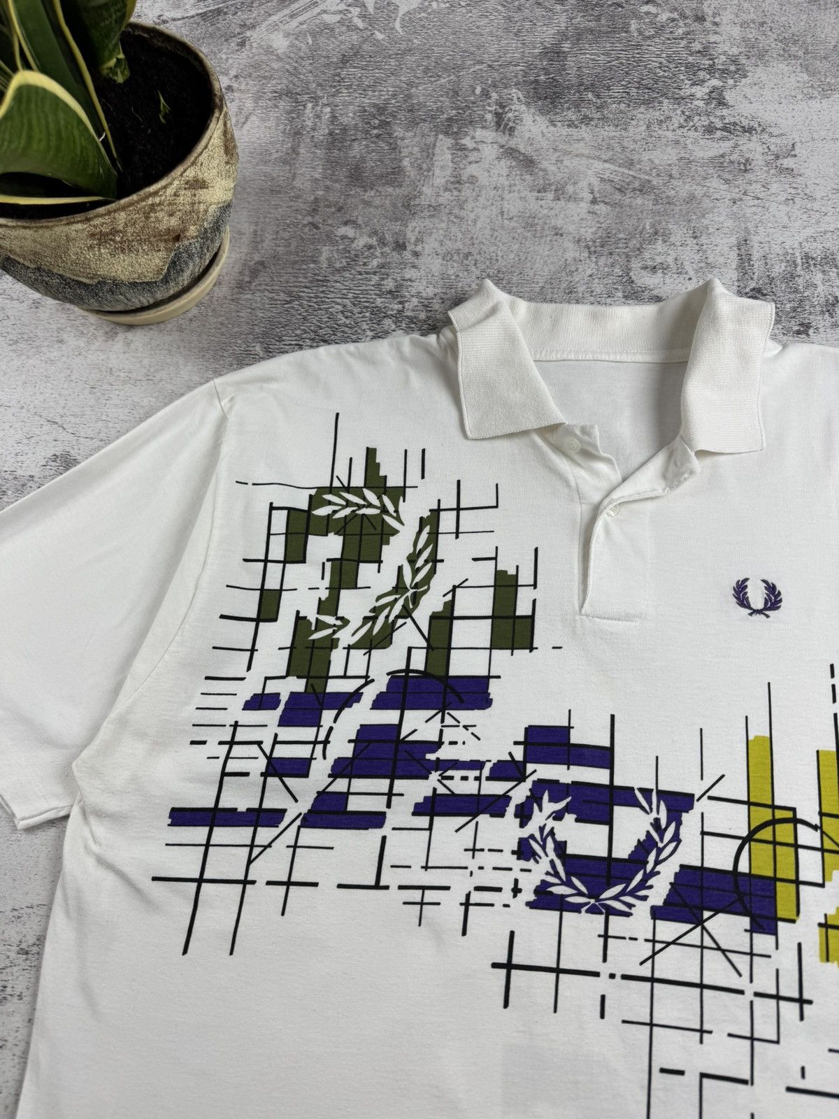 Fred Perry Fred Perry England Embroidered Retro Jersey Polo T Shirt Tee Size US XL / EU 56 / 4 - 7 Thumbnail