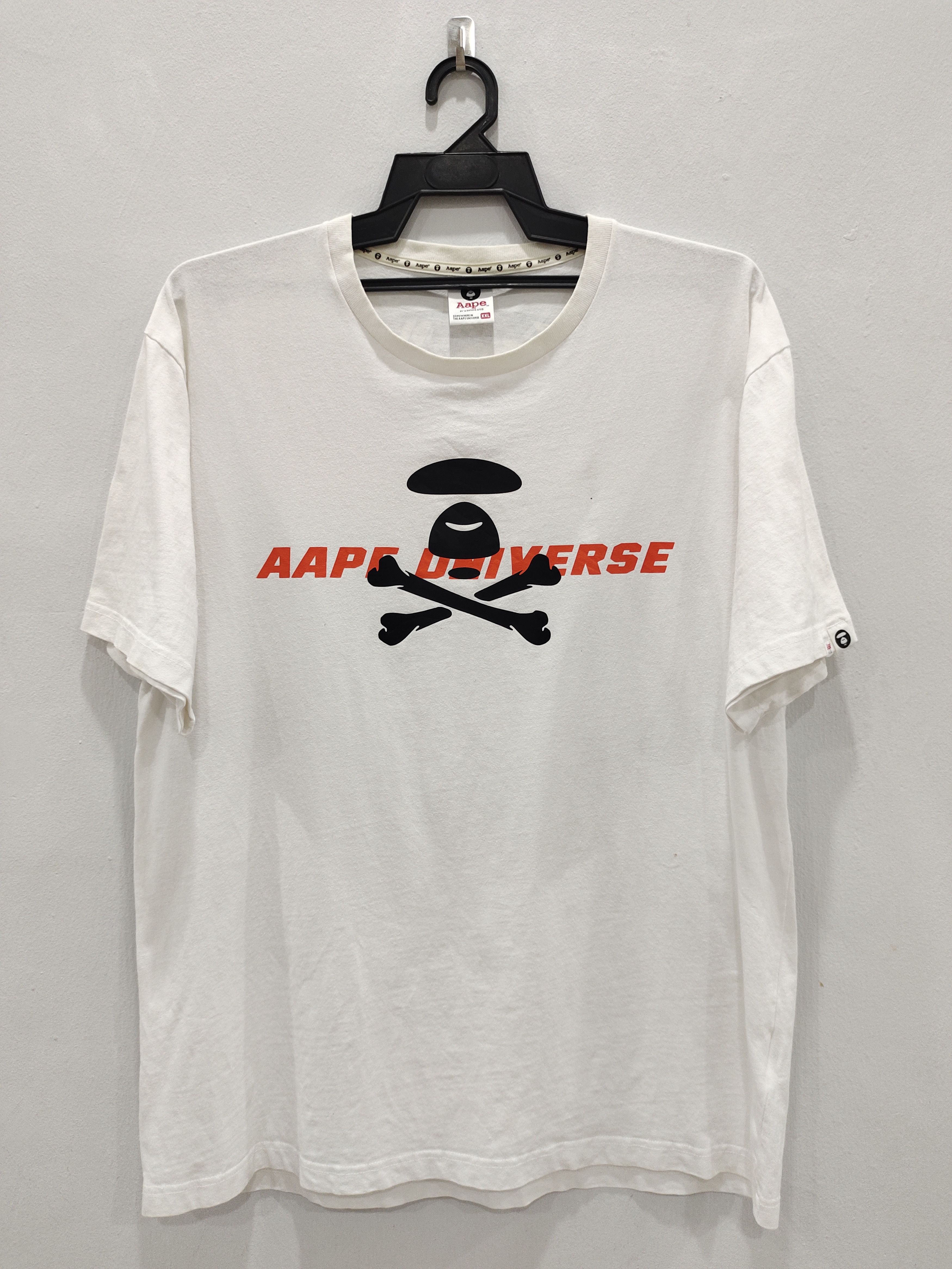 Aape Vintage AAPE BY *A BATHING APE Big Print Tees Size US XXL / EU 58 / 5 - 2 Thumbnail