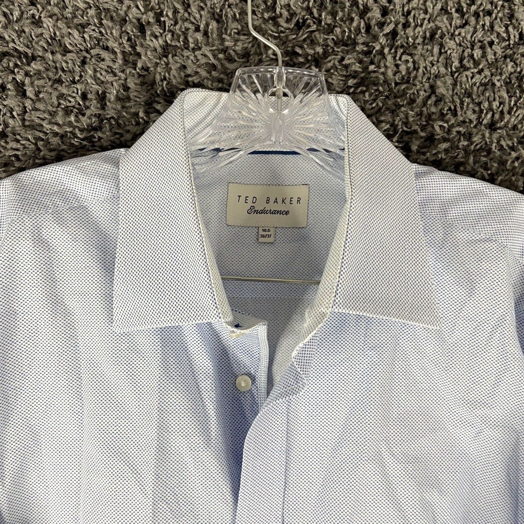 Ted Baker VINTAGE NOT APPLICABLE? Wait, Ted Baker Endurance Dress Shirt Button Up Long Sleeve Men 16.5 36/37 Blue Adult Medium? Size 42R - 5 Thumbnail