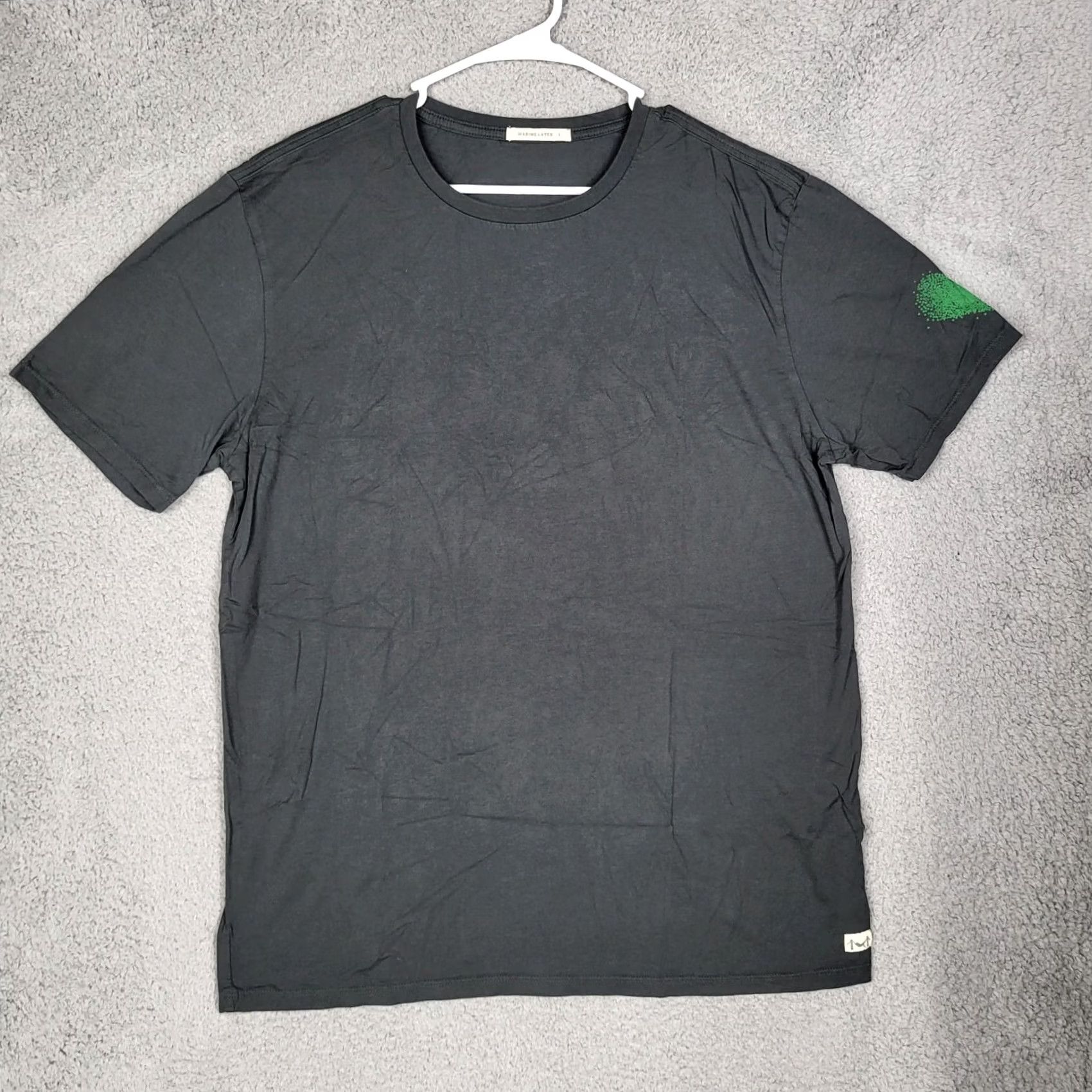 Marine Layer Marine Layer Men Short Sleeve T-Shirt Gray Size L Crew Neck Cotton Knit Logo Casual Shirt2020s Size US L / EU 52-54 / 3 - 2 Thumbnail