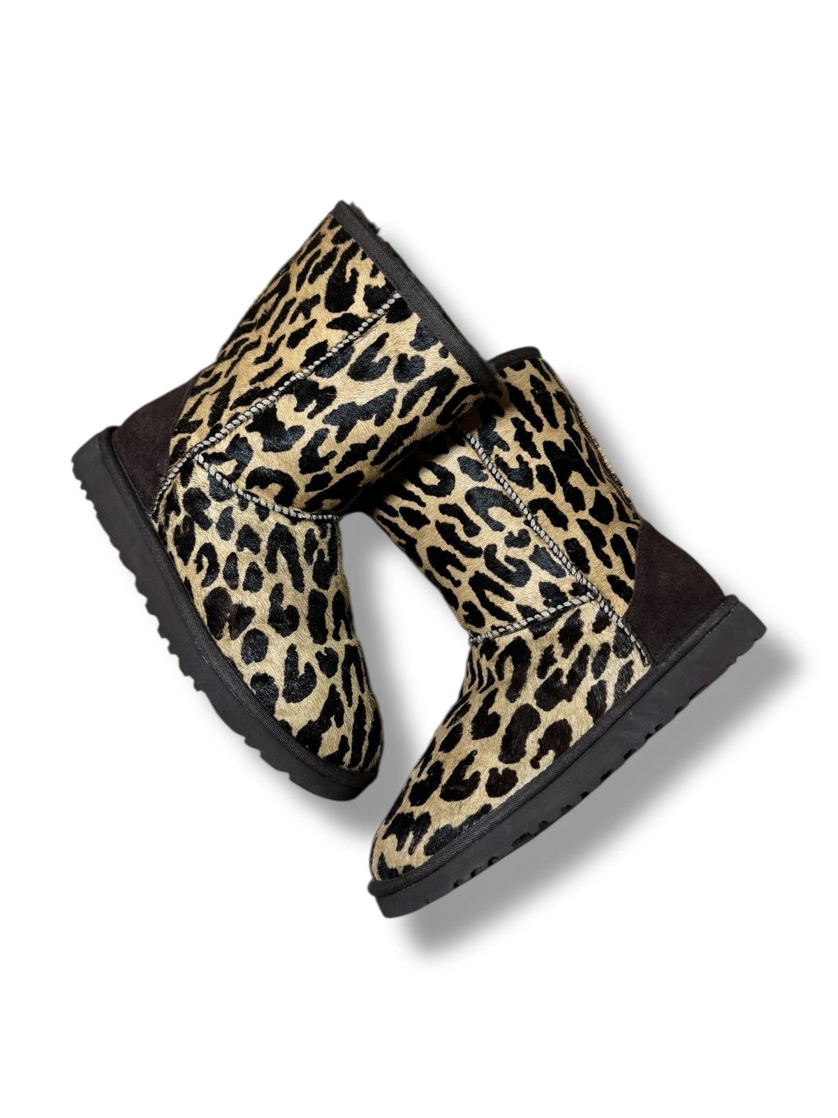 Ugg UGG Leopard High Boots Y2K Avantgarde Glamour Size US 5 / IT 35 - 2 Thumbnail
