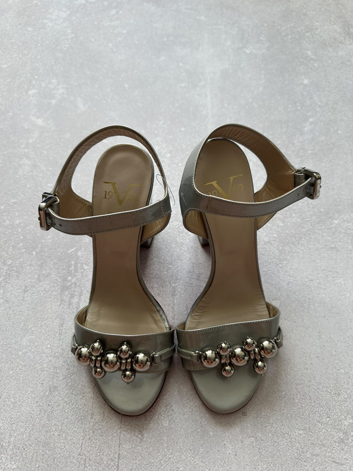Versace versace 1969 shoes women platform metallic 38 made in Italy Size US 8 / IT 38 - 4 Thumbnail