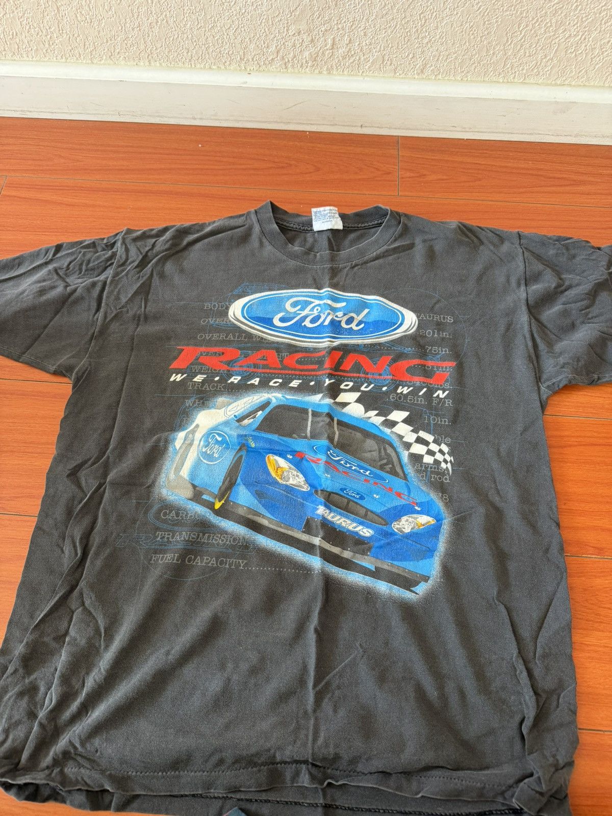 Vintage Vintage Ford Racing Washed Tee Shirt Size US XL / EU 56 / 4 - 1 Thumbnail