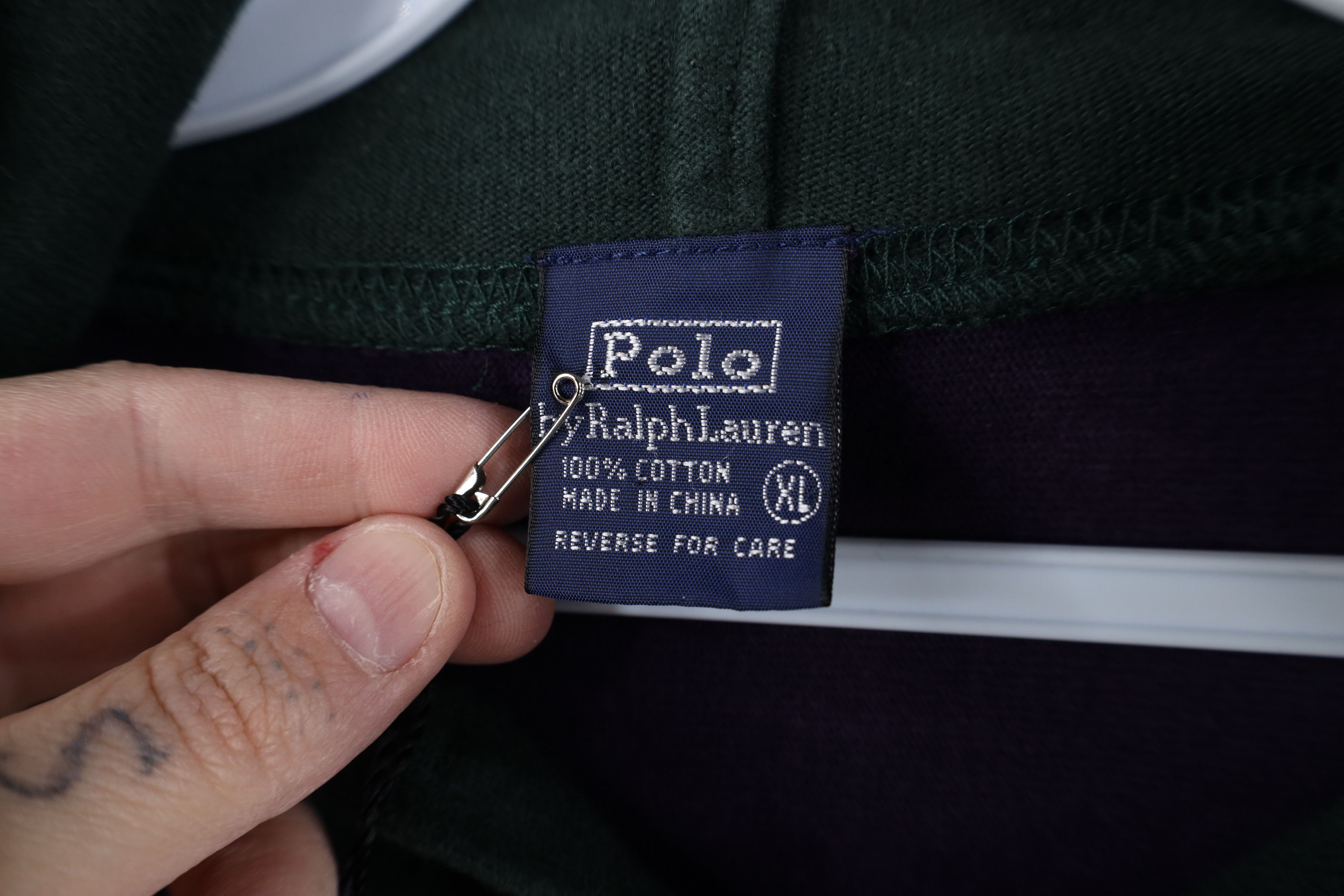 Ralph Lauren Deadstock Vintage 90s Ralph Lauren Letter Spell Out Hoodie Size XL / US 12-14 / IT 48-50 - 6 Thumbnail