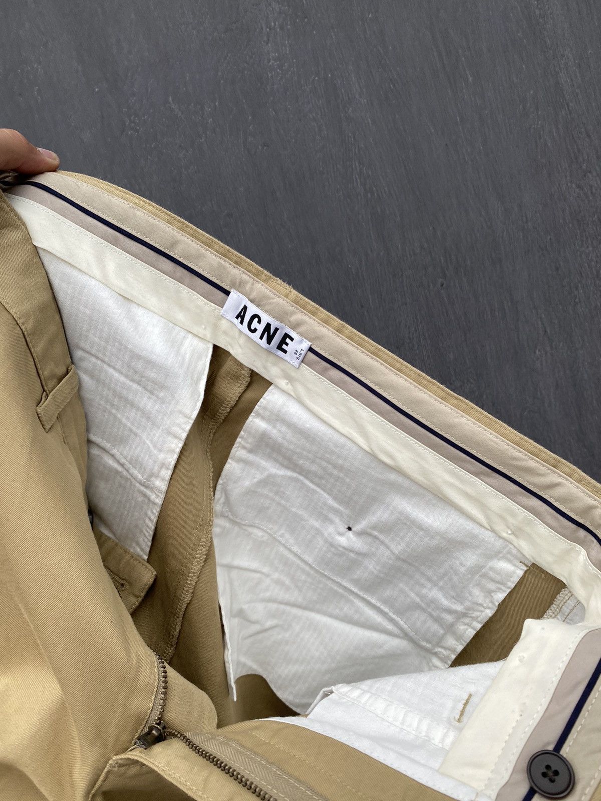 Acne Studios Acne Studios Roc Twill beige cotton pants size 46 Size US 44 / EU 60 - 6 Thumbnail
