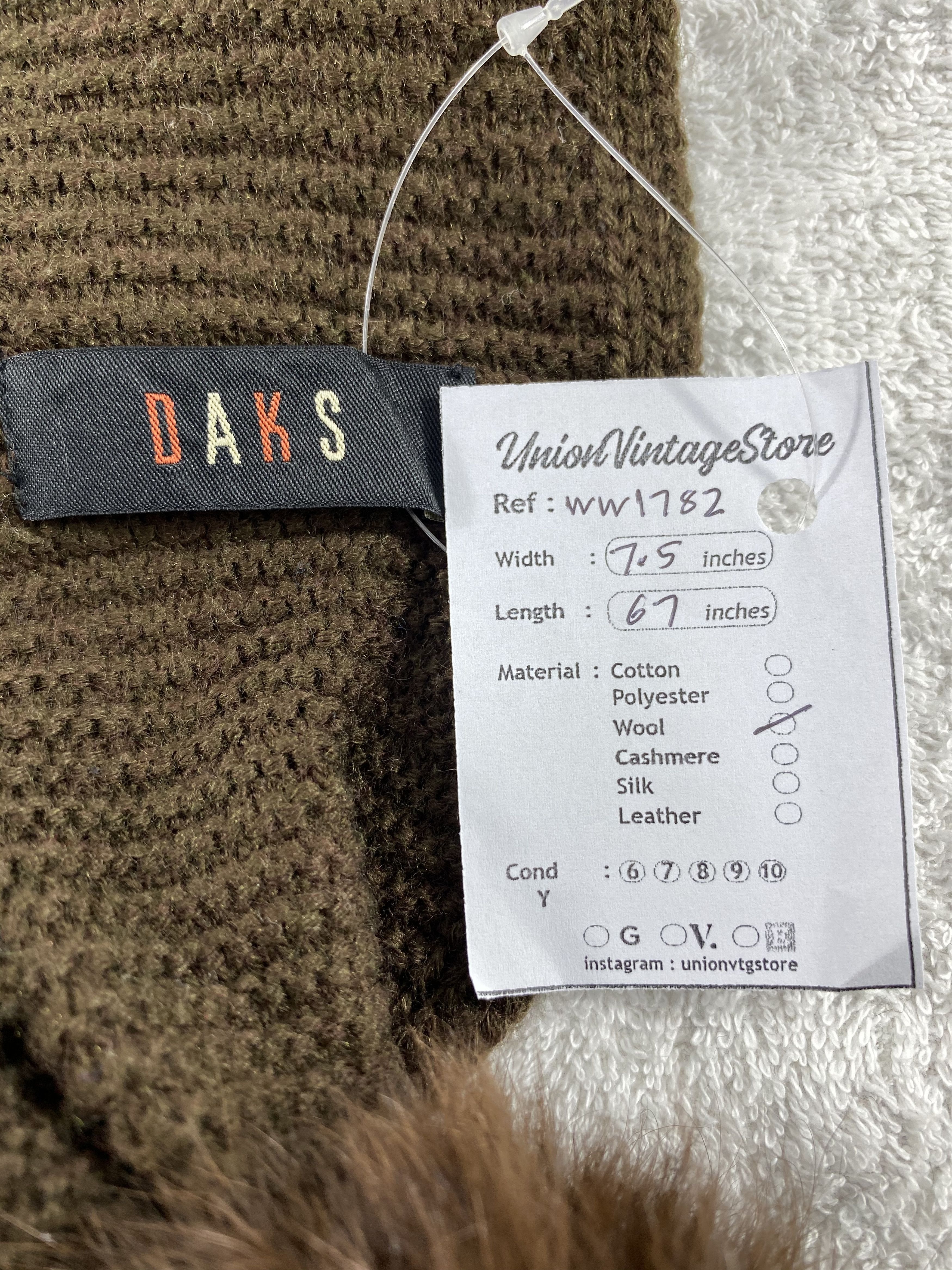 DAKS Daks London Scarf / Muffler / Neckwear - WW1782 Size ONE SIZE - 4 Thumbnail