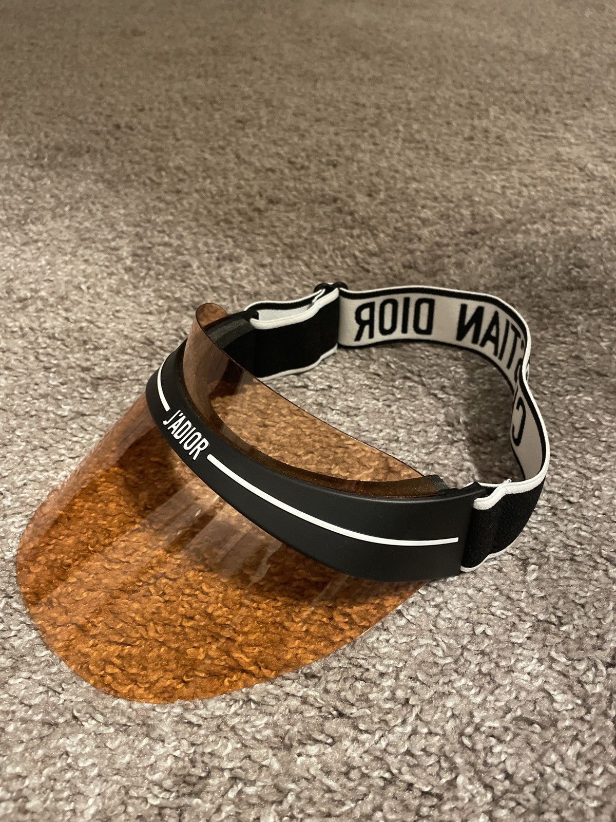 image of Christian Dior Monsieur Christian Dior Visor in Orange, Men's