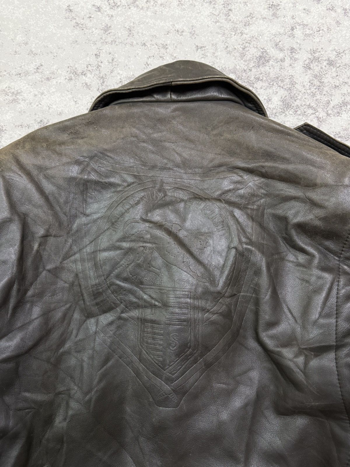 Parasuco Vintage Parasuco Double Colar Rider Jacket Leather Size US M / EU 48-50 / 2 - 14 Thumbnail