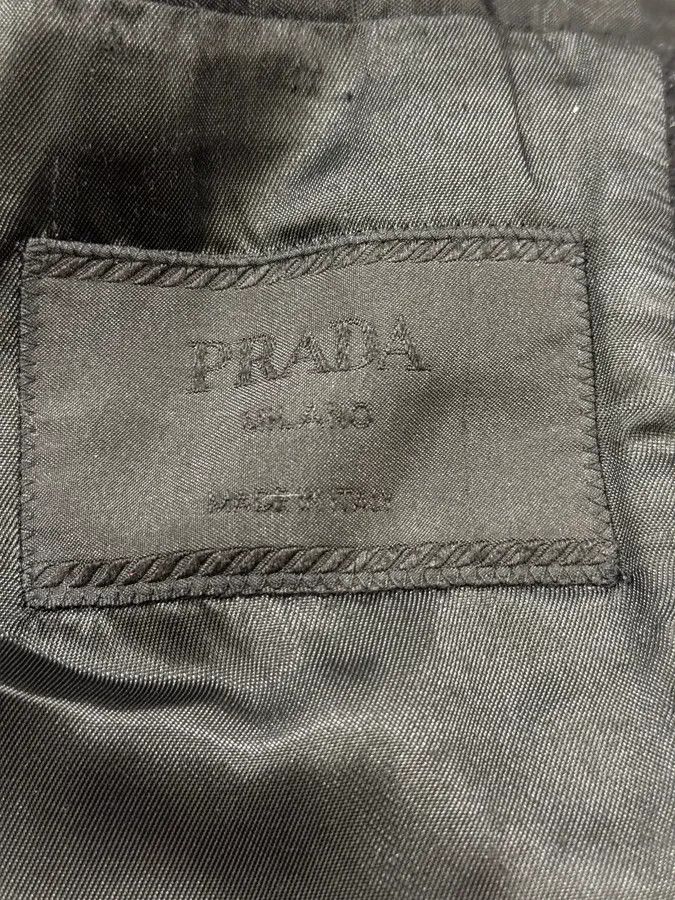Prada FW2002 Prada Dark Obscure Grey Wool Trench Coat Size US M / EU 48-50 / 2 - 10 Thumbnail