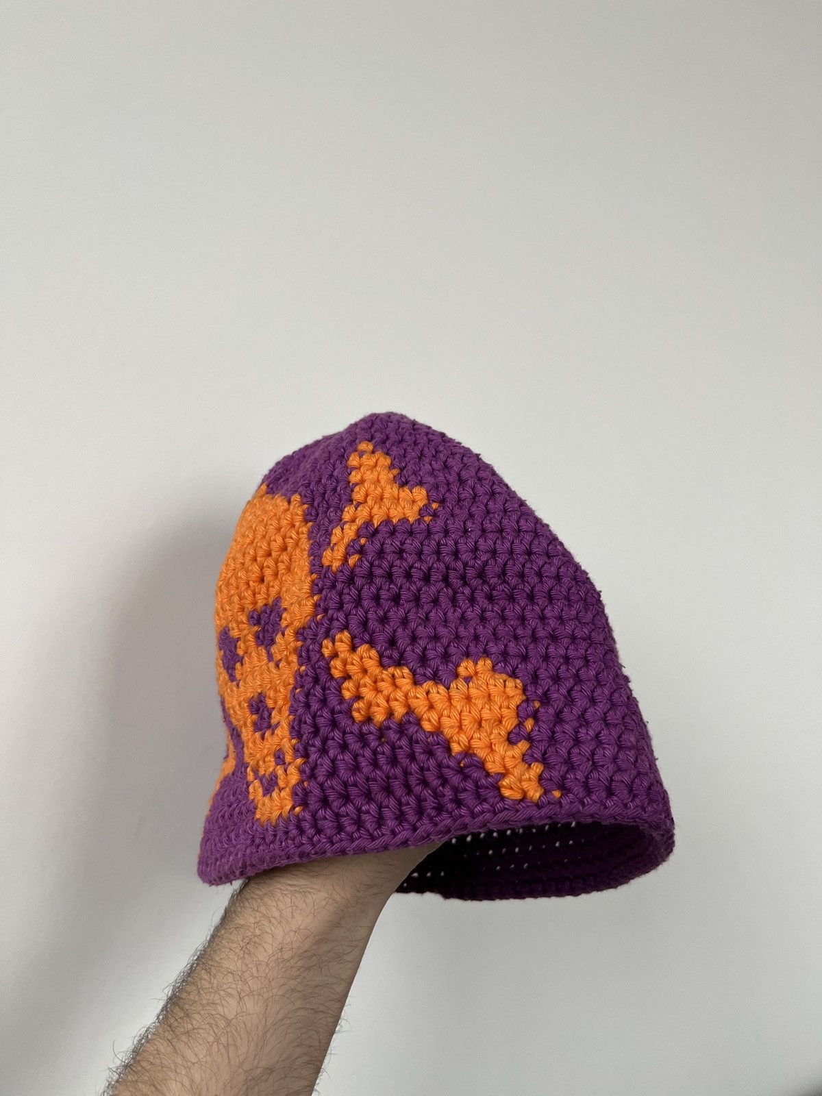 Handmade ☠️ y2k Crochet Knitted Skull Hat Oakley Stussy Style Size ONE SIZE - 6 Thumbnail