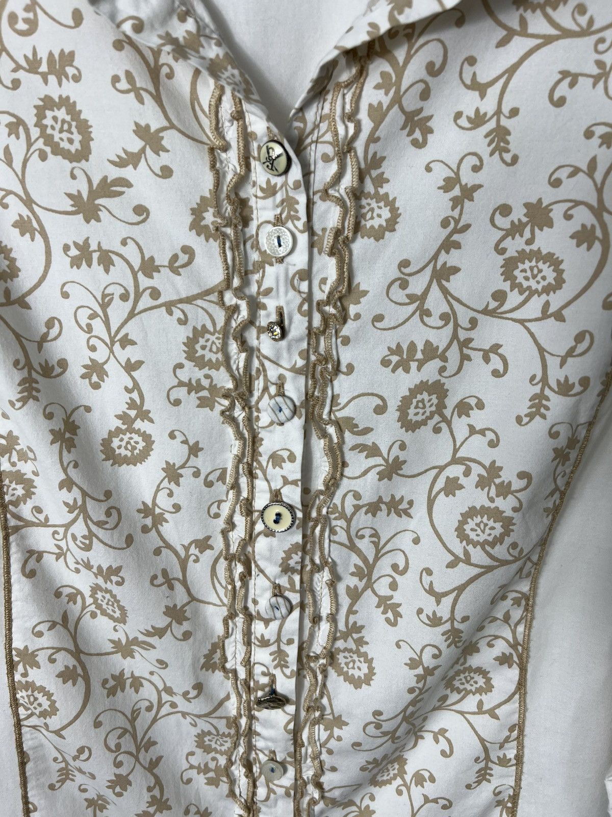 Elisa Cavaletti Vintage luxury Elisa Cavaletti Blouse with ruffled sleeves Size XXL / US 16-18 / IT 52-54 - 2 Thumbnail