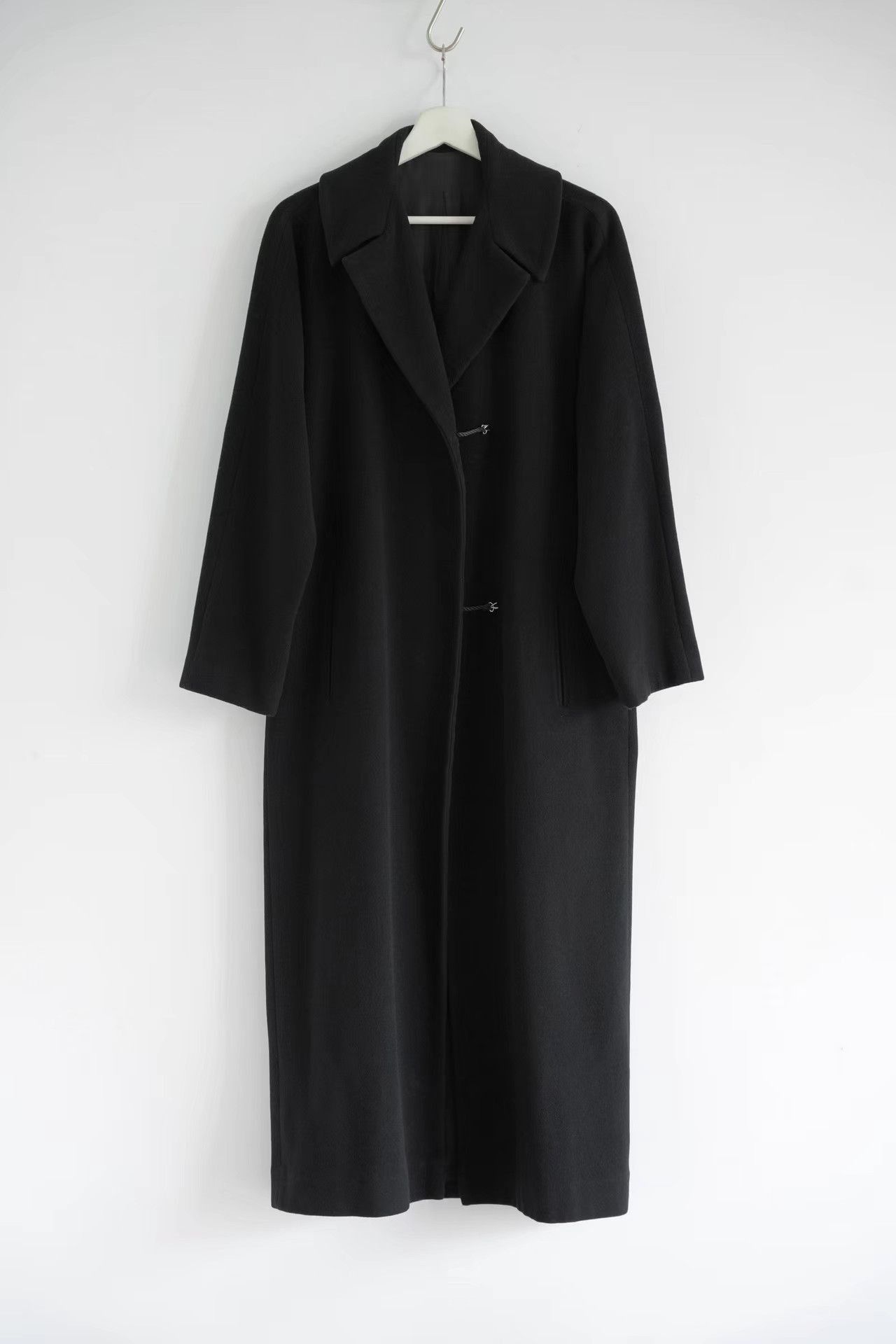 Yohji Yamamoto Black Long Structured Coat - Size M Size US M / EU 48-50 / 2 - 1 Thumbnail