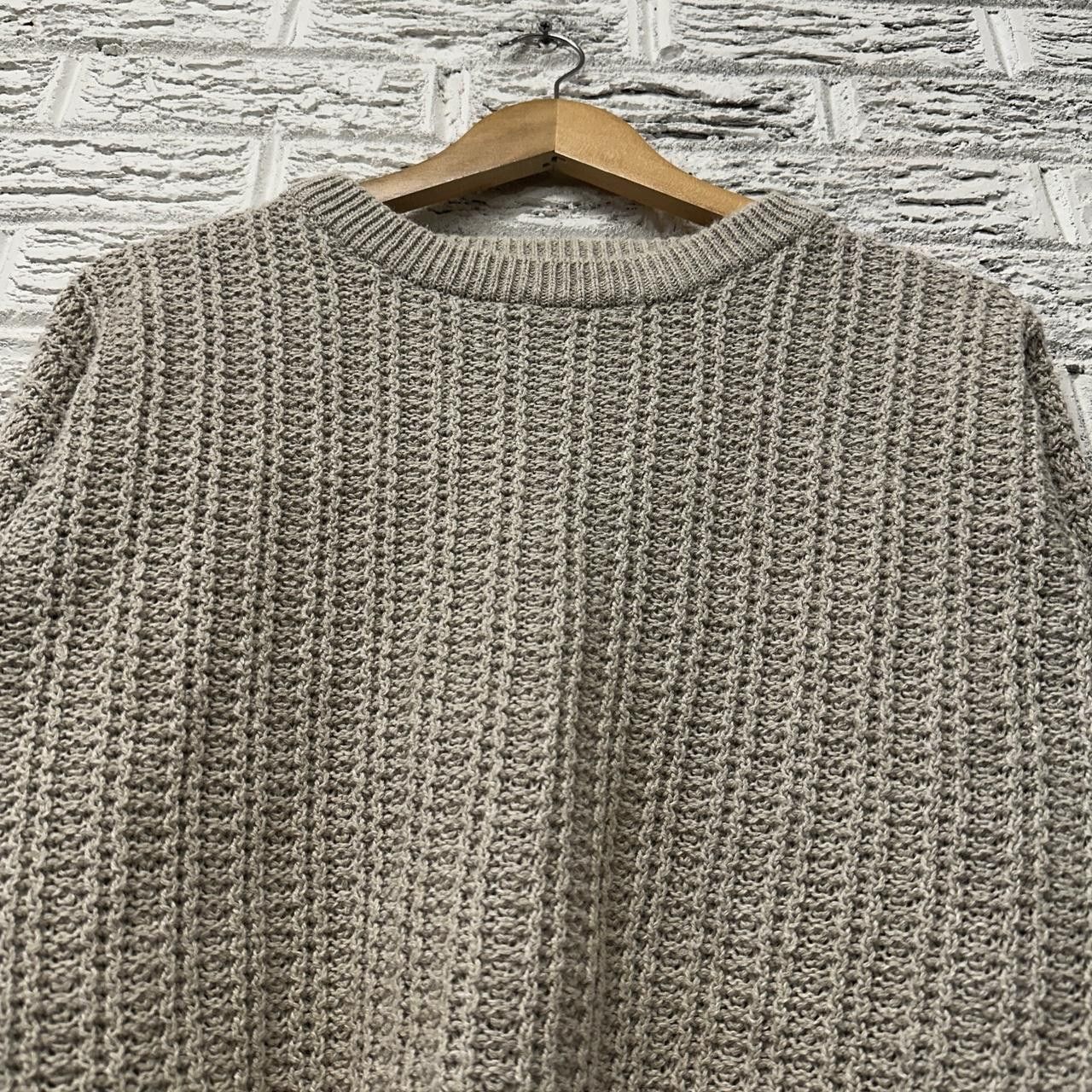 Vintage Vintage Basix Cable Knit Beige Sweater Large Size US L / EU 52-54 / 3 - 1 Thumbnail