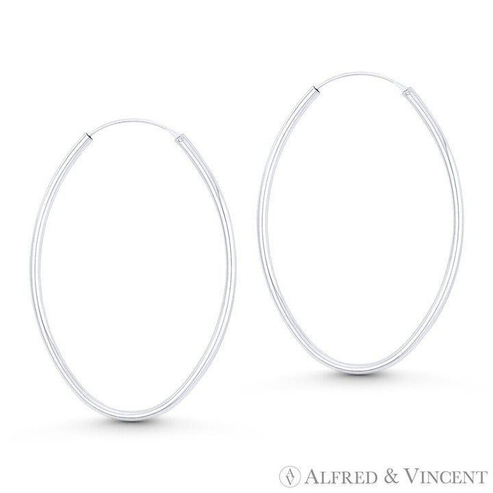 Other Oval Tube Lightweight Hollow Hoop Earrings Size ONE SIZE - 1 Preview