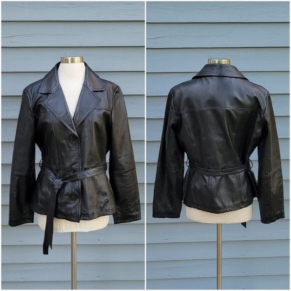 Wilsons Leather Vintage 90s y2k Wilsons Maxima Black Leather Insulated Midi Size XL / US 12-14 / IT 48-50 - 1 Thumbnail