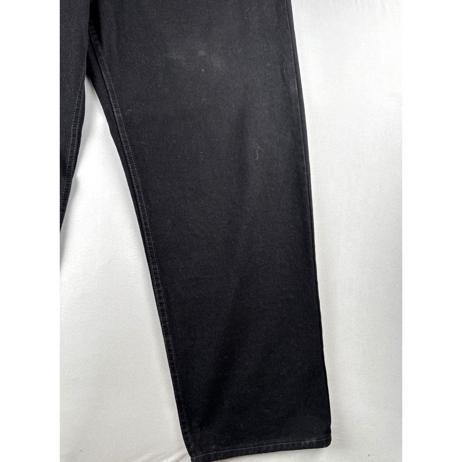 Levi's VINTAGE Levi’s 550 Black Denim Jeans Relaxed Fit 42x30 USA Made 90s Grunge Mens Size US 42 / EU 58 - 4 Thumbnail