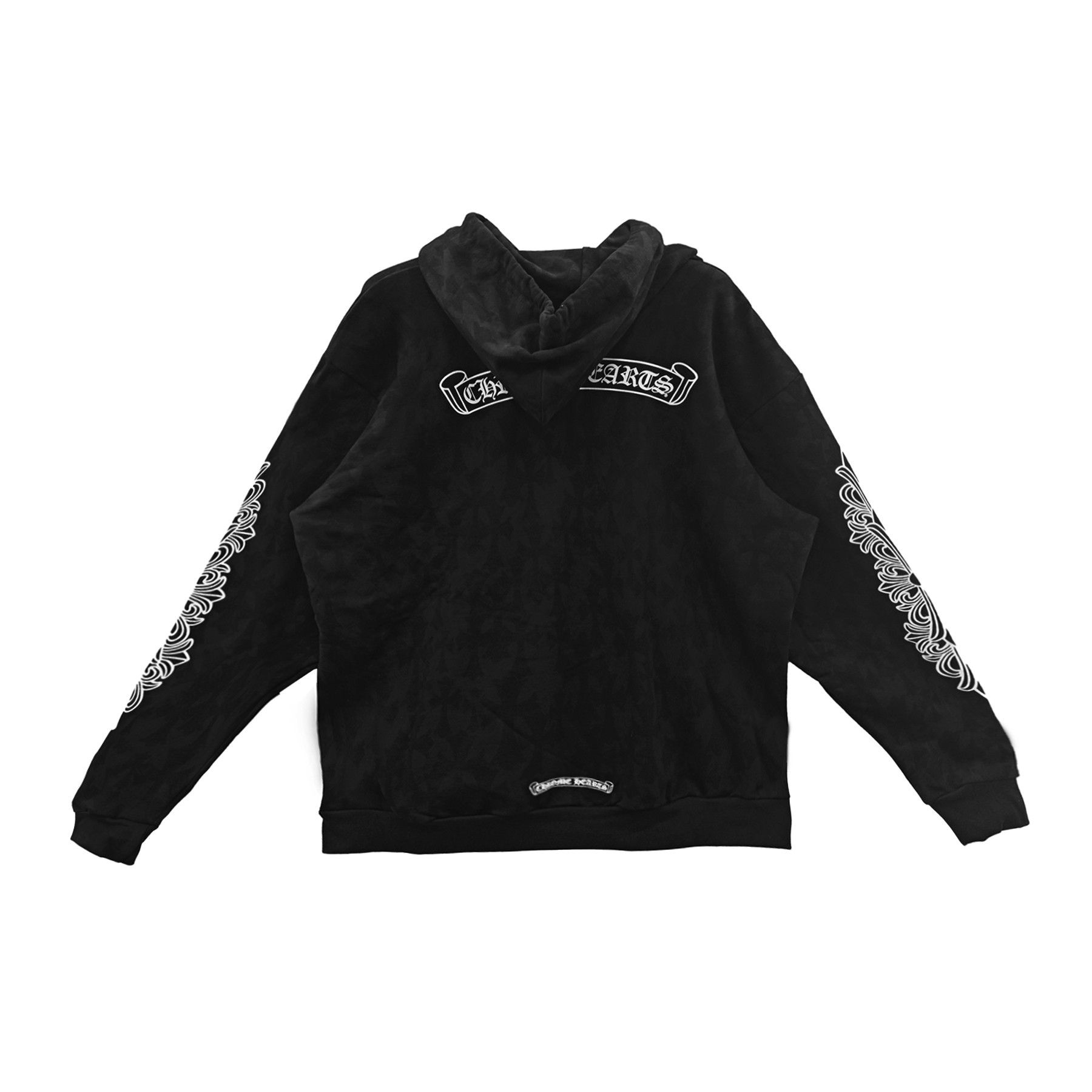 Chrome Hearts Chrome Hearts Tonal Monogram Scroll Horseshoe Logo Hoodie Size US M / EU 48-50 / 2 - 2 Thumbnail