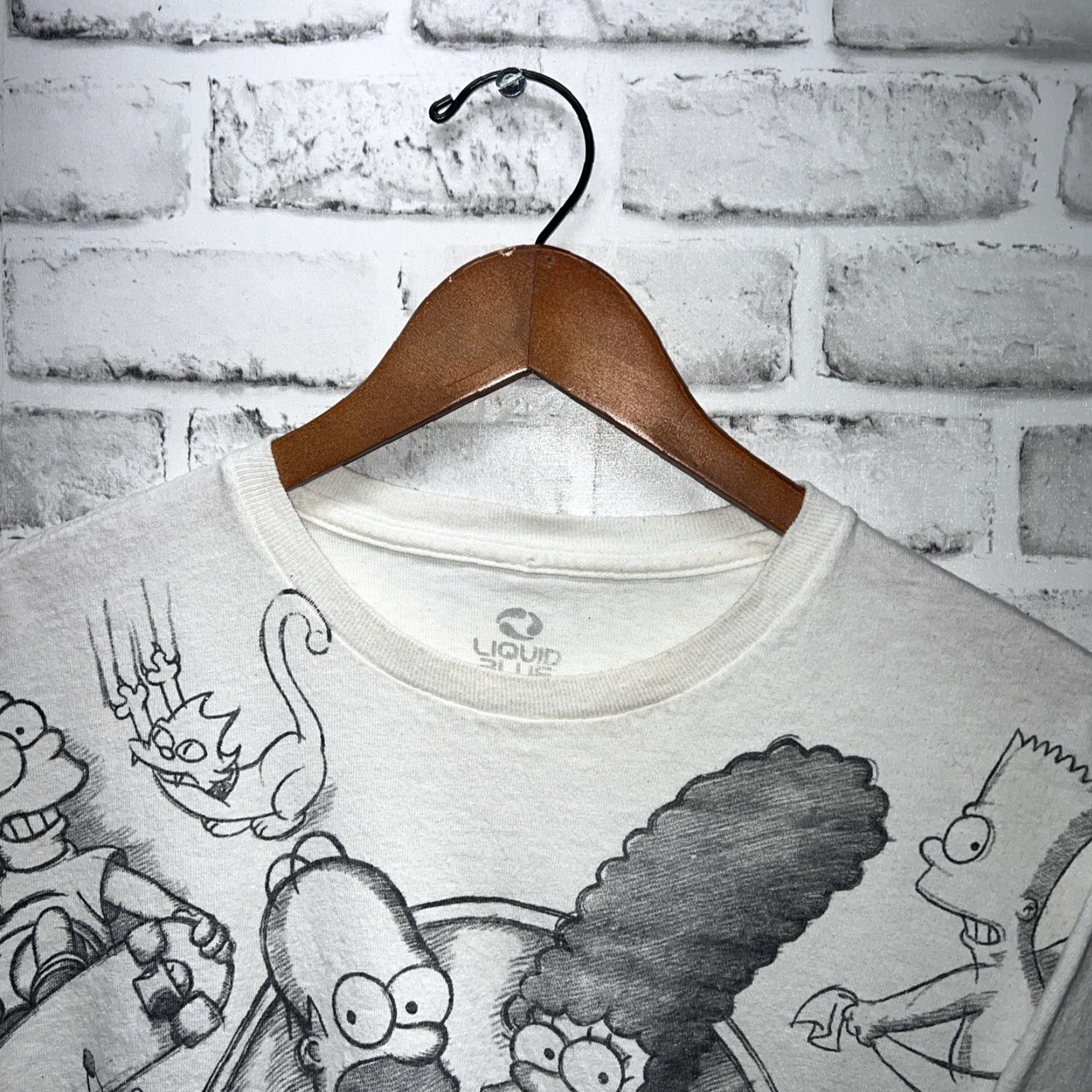 Liquid Blue Liquid Blue Simpsons White T-Shirt Mens Size L Size US L / EU 52-54 / 3 - 2 Thumbnail