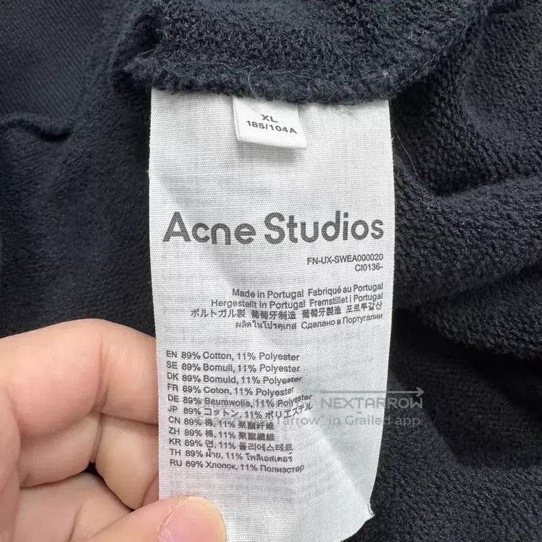Acne Studios Acne Studios 1996 Distressed Hooded Sweatshirt Size US XL / EU 56 / 4 - 5 Thumbnail