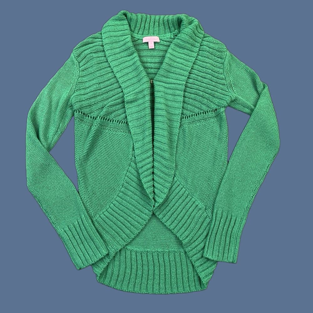 Lilly Pulitzer Lilly Pulitzer Amalie Sweater Cardigan Women's Small Open Front Shawl Collar Size S / US 4 / IT 40 - 1 Thumbnail