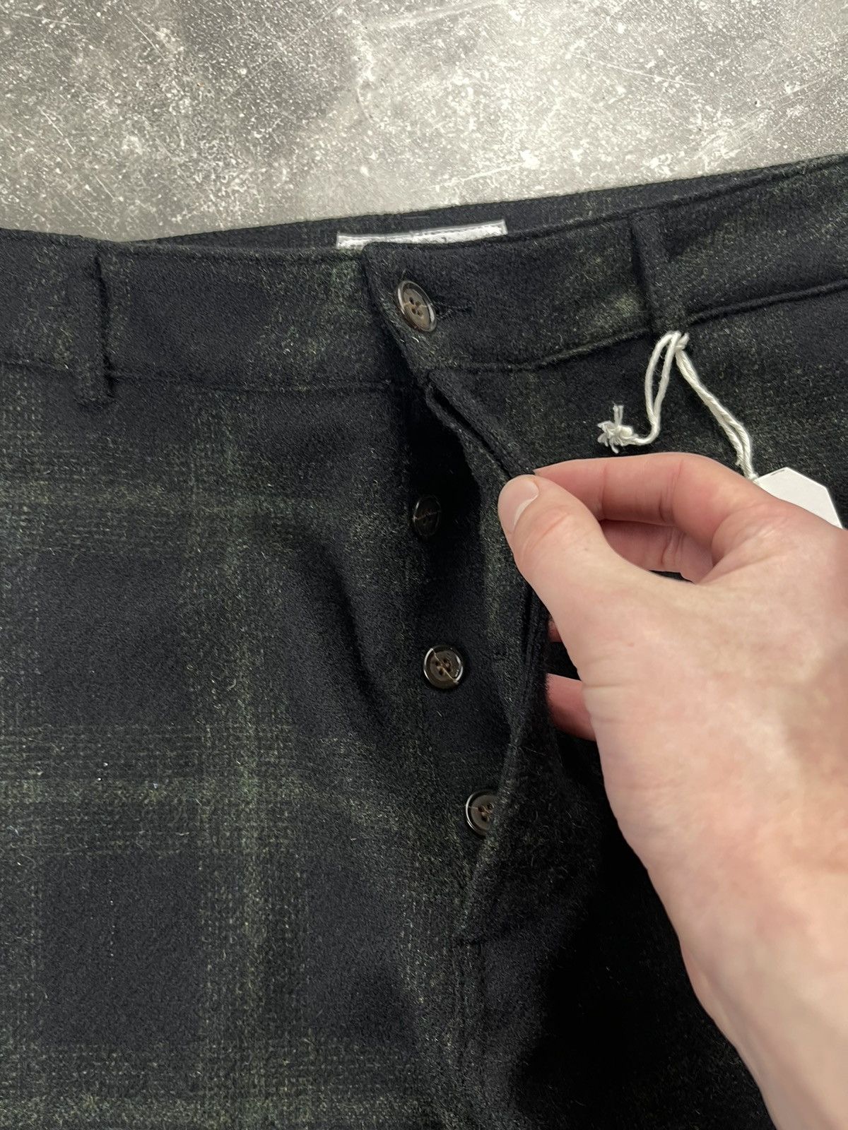 Universal Works Universal Works Military Chino Merino Check Olive Dark Size US 34 / EU 50 - 5 Thumbnail