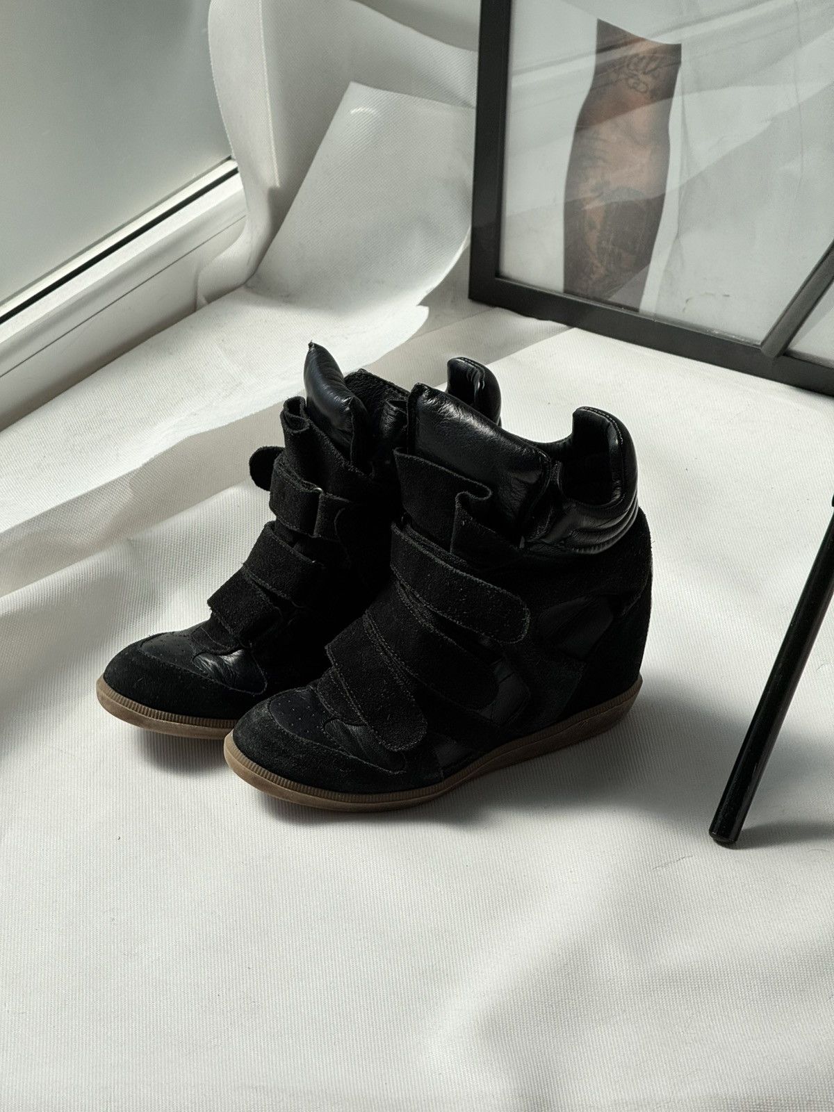 Japanese Brand Isabel Marant Style Suede Leather 'Bekett' Sneakers Size US 8 / IT 38 - 3 Thumbnail
