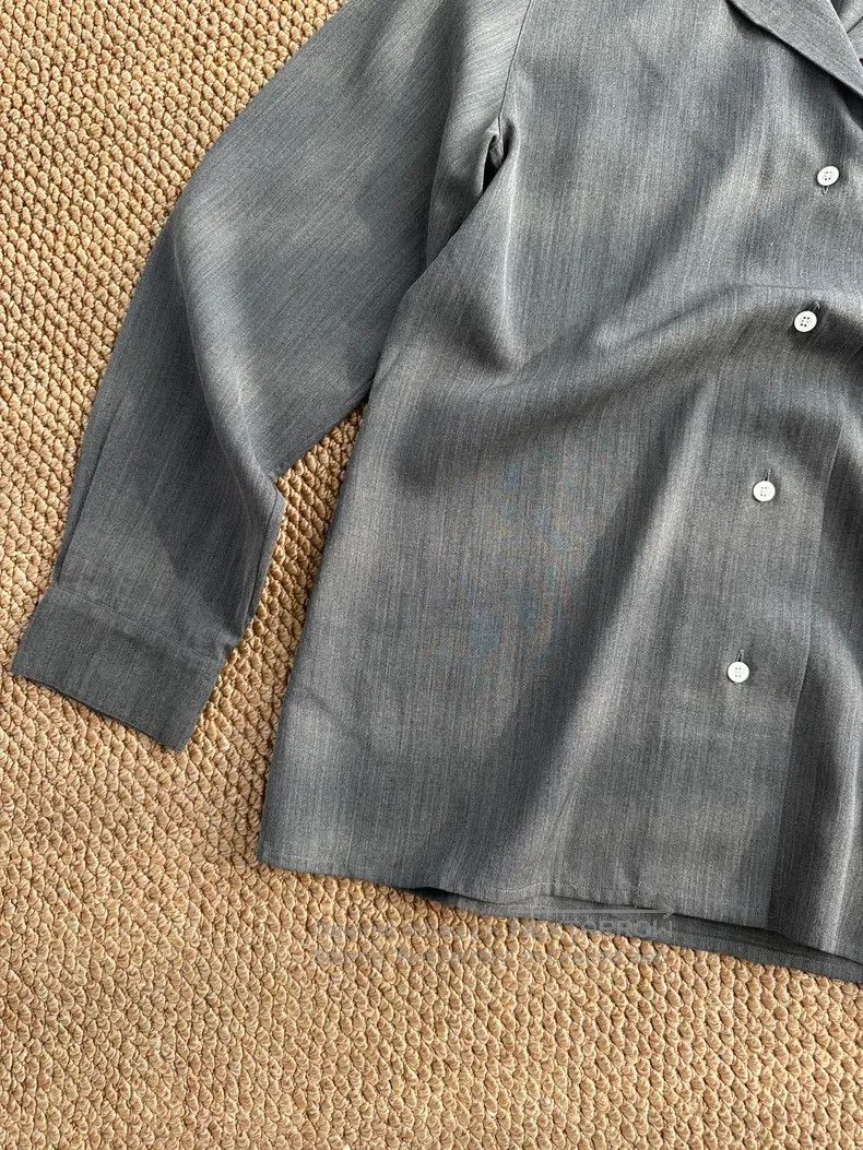 Hermes Hermes Margiela Period Silk and Wool Shirt, Women's, Silve Size M / US 6-8 / IT 42-44 - 4 Thumbnail