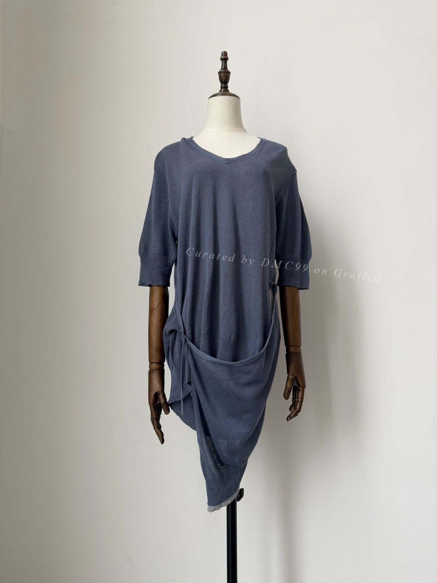 Yohji Yamamoto Yohji Yamamoto Y's Gray-Blue Knit Top Size US M / EU 48-50 / 2 - 1 Thumbnail