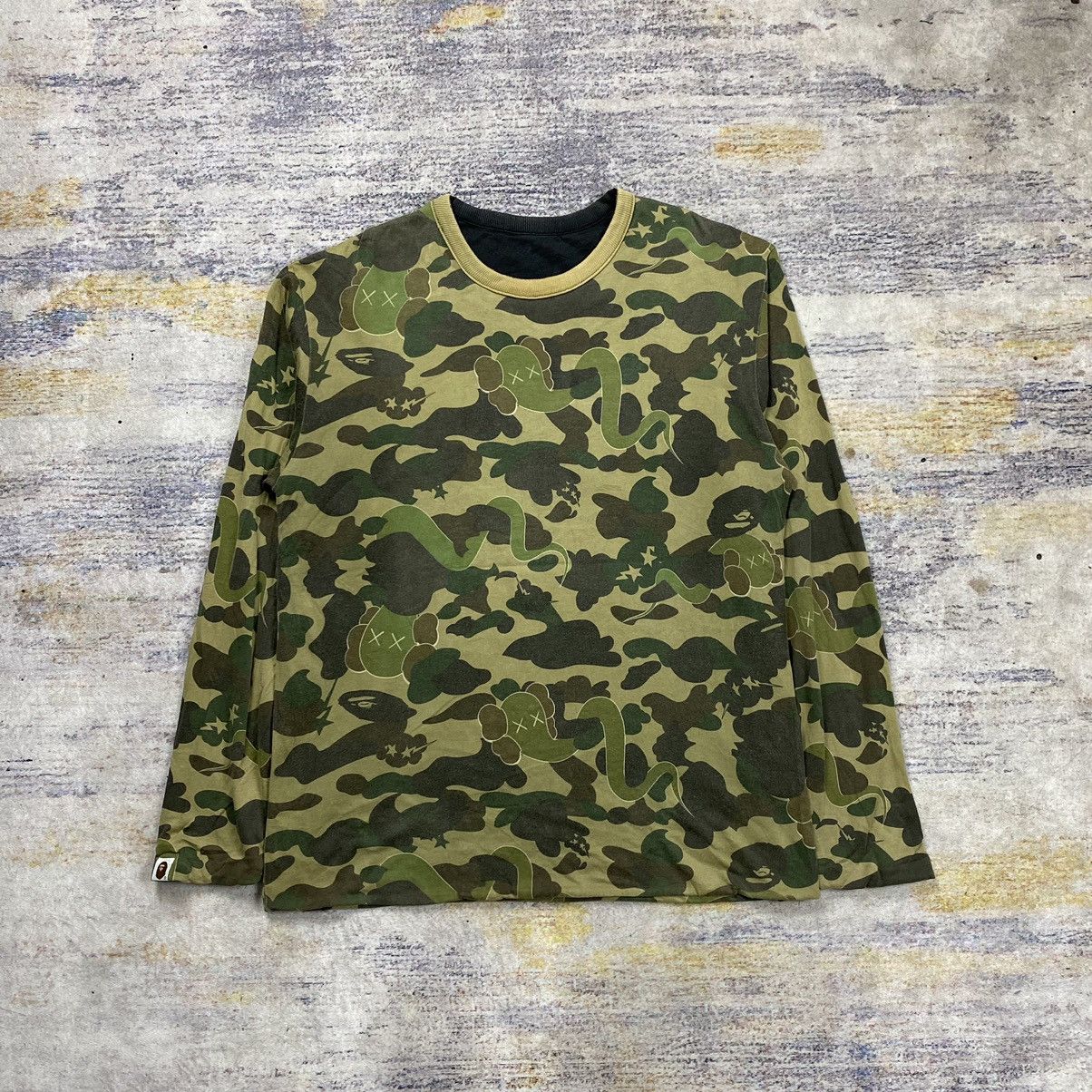 Bape × Kaws × Nigo bape x kaws reversible long sleeve Size US M / EU 48-50 / 2 - 1 Thumbnail