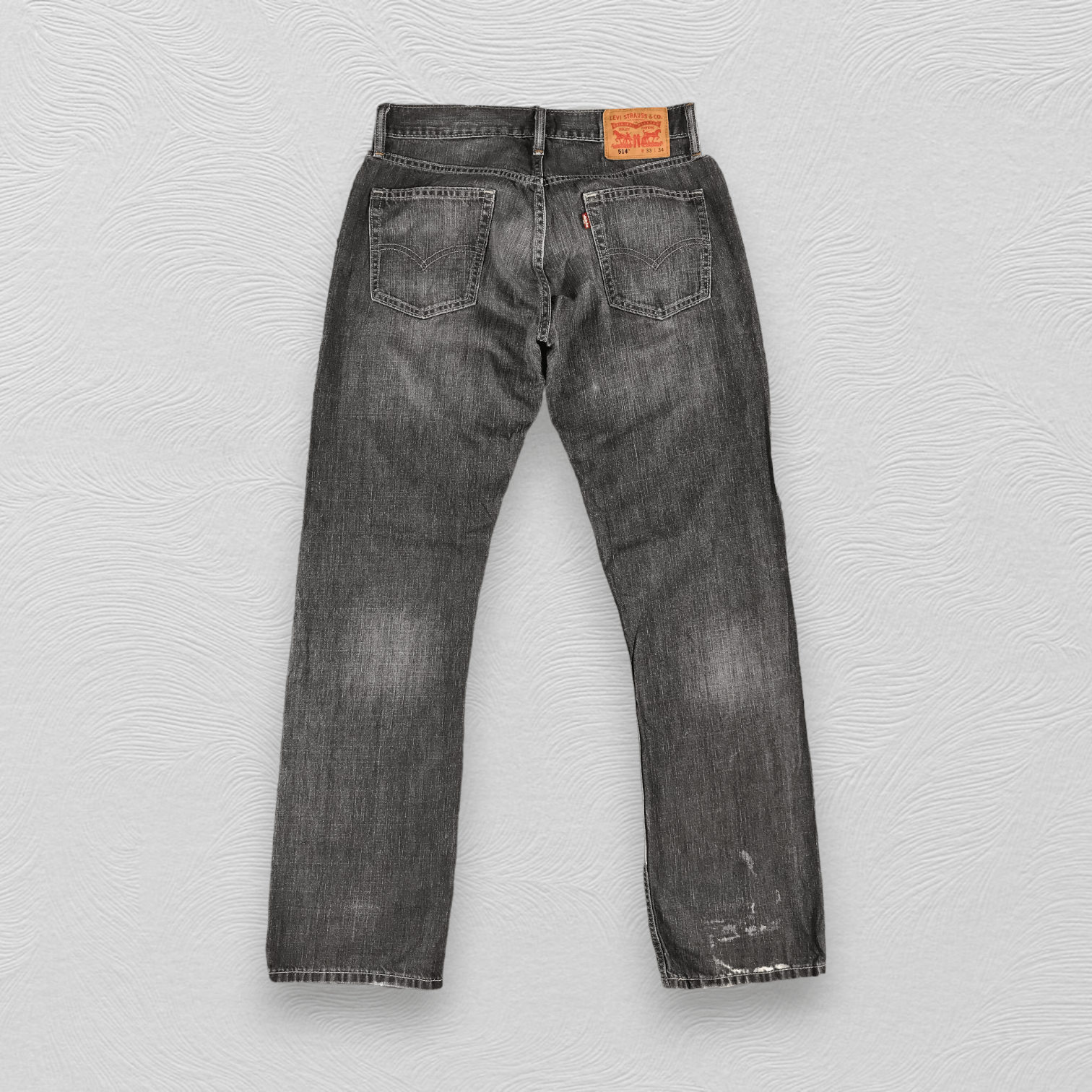 Levi's Vintage Levis 514 Jeans Faded Black Denim KJ1000 Size US 33 - 2 Thumbnail