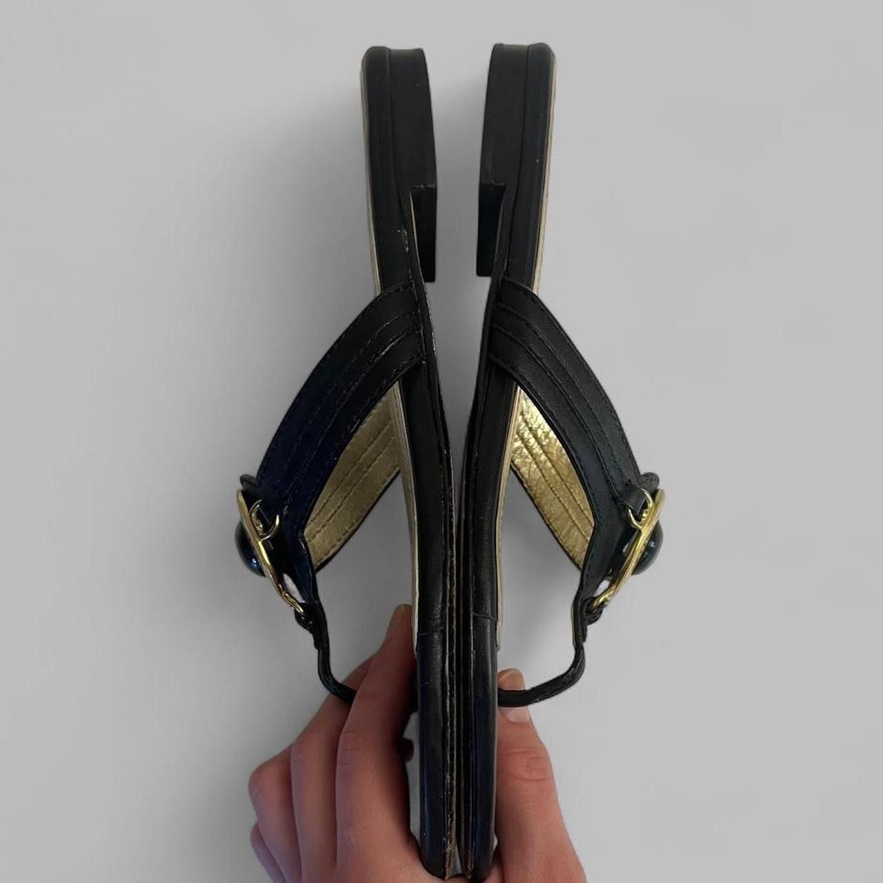 Coach vintage black & gold coach sandals size 7.5 Size US 7.5 / IT 37.5 - 6 Thumbnail