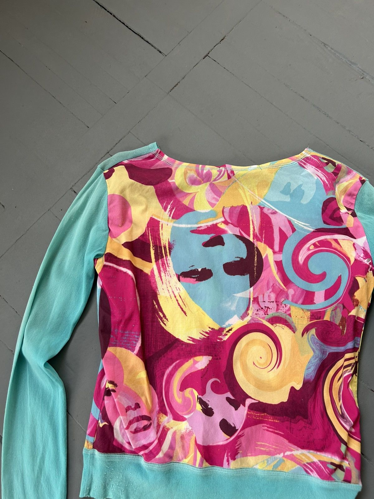 Vintage Abstract mesh long sleeve (like Jean Paul Gaultier style) Size M / US 6-8 / IT 42-44 - 6 Thumbnail