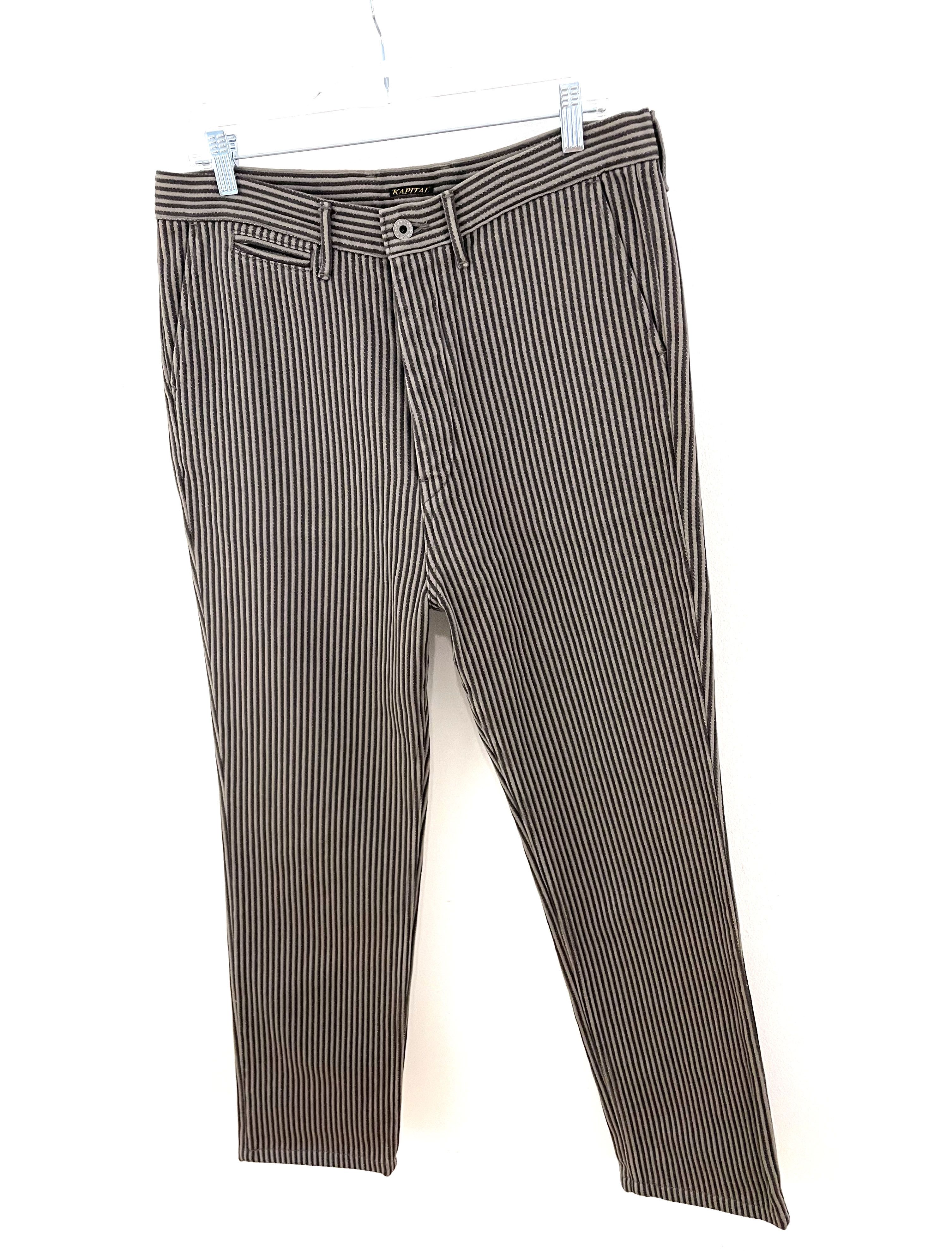 Kapital Striped Work Pants Size US 32 / EU 48 - 2 Thumbnail