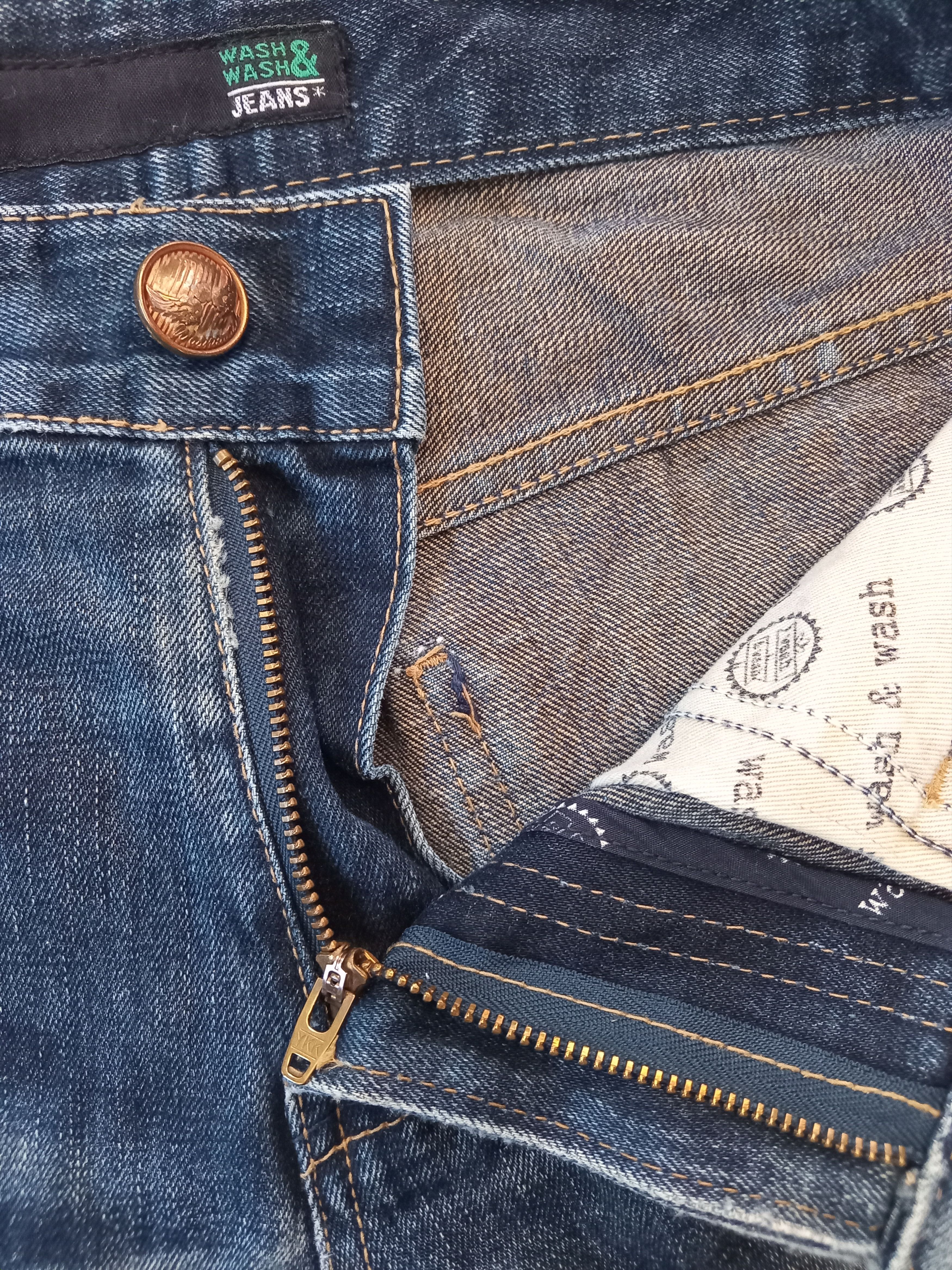 Hysteric Glamour × Japanese Brand 💥RARE💥WASH&WASH Japanese Faded Distressed Ripped Jeans Size US 33 - 7 Thumbnail