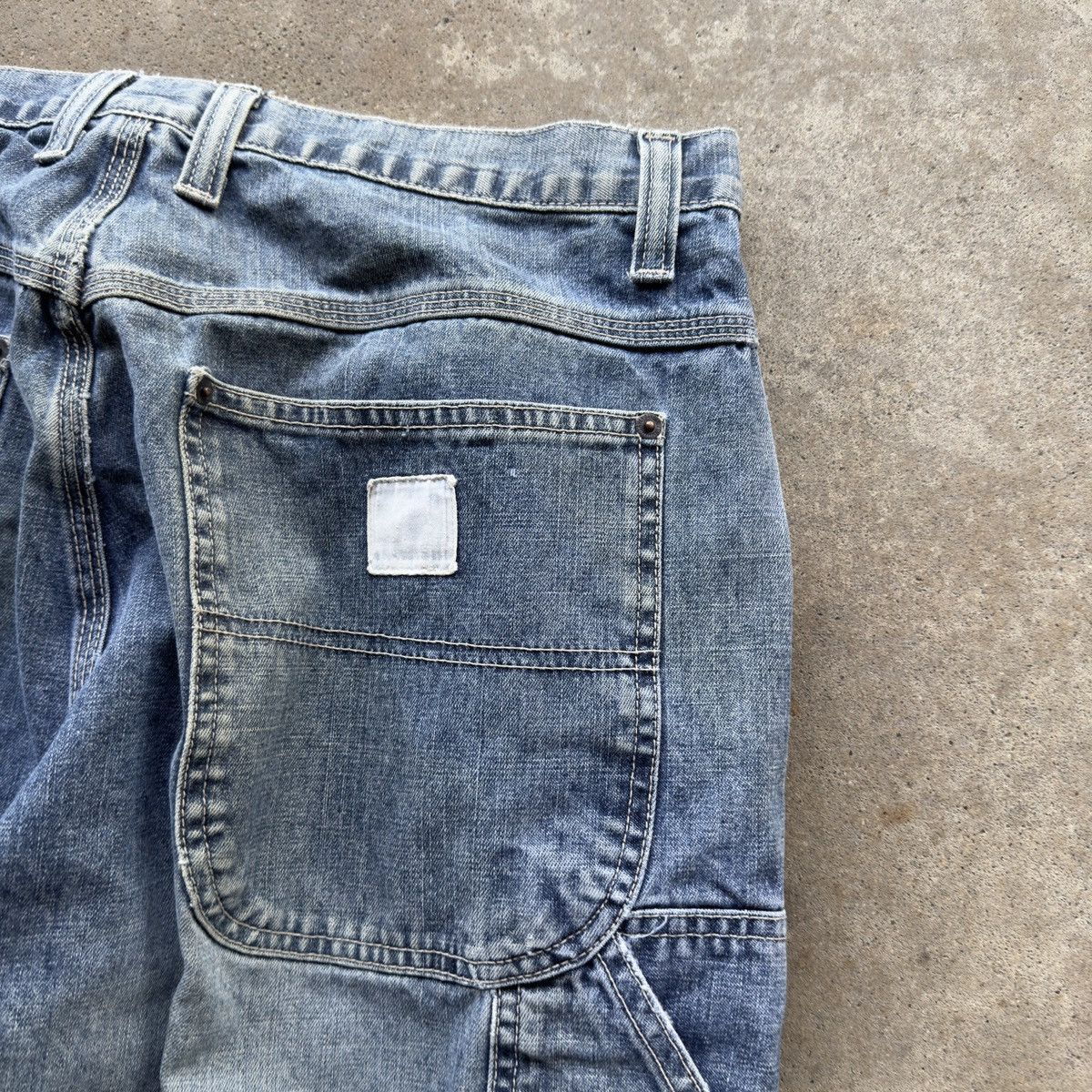 Vintage Faded Thrashed Wide Leg Carpenter Skater Jeans ERD Grunge Size US 34 / EU 50 - 7 Thumbnail