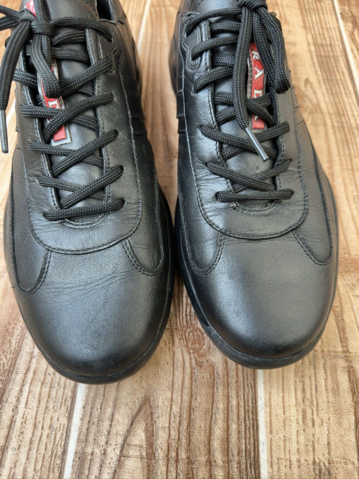 Prada PRADA Americas Cup Black Sneaks DNC096 Size US 10.5 / EU 43-44 - 12 Thumbnail