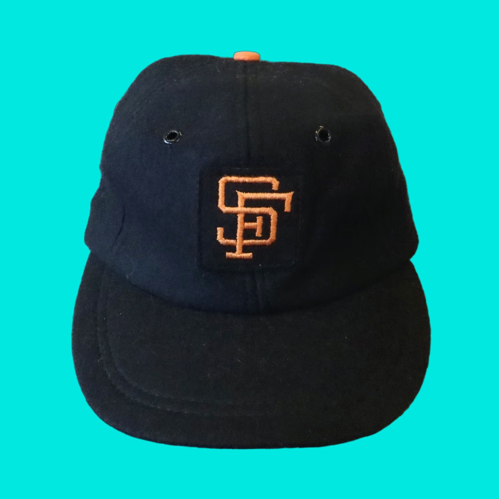 Wilson VINTAGE San Francisco Giants Wool Cap Hat Nike Style Baseball Cap Black L Mens Size ONE SIZE - 1 Thumbnail