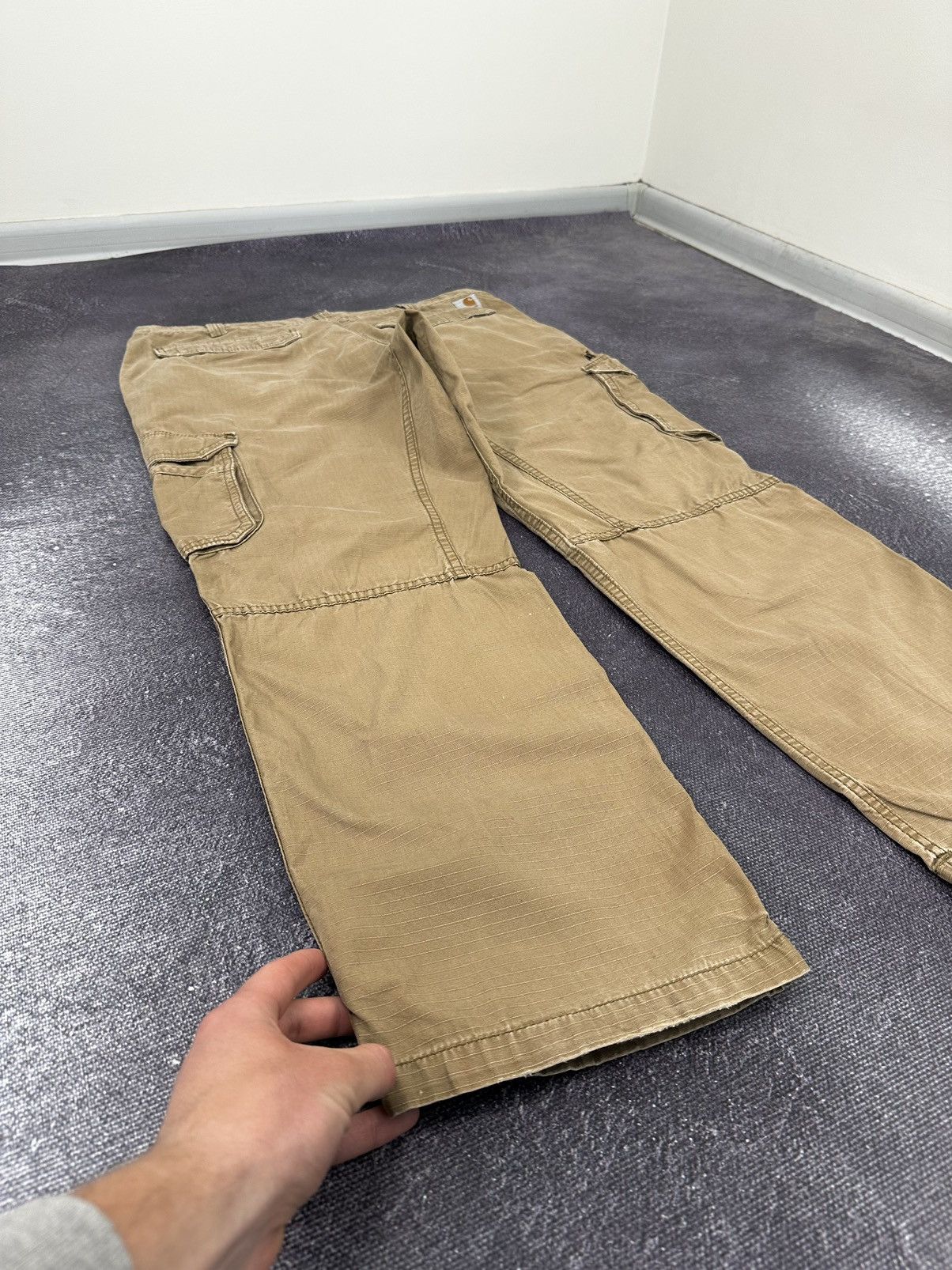 Carhartt Vintage Carhartt Cargo Baggy Distressed Opium USA Work Pants Size US 38 / EU 54 - 3 Thumbnail