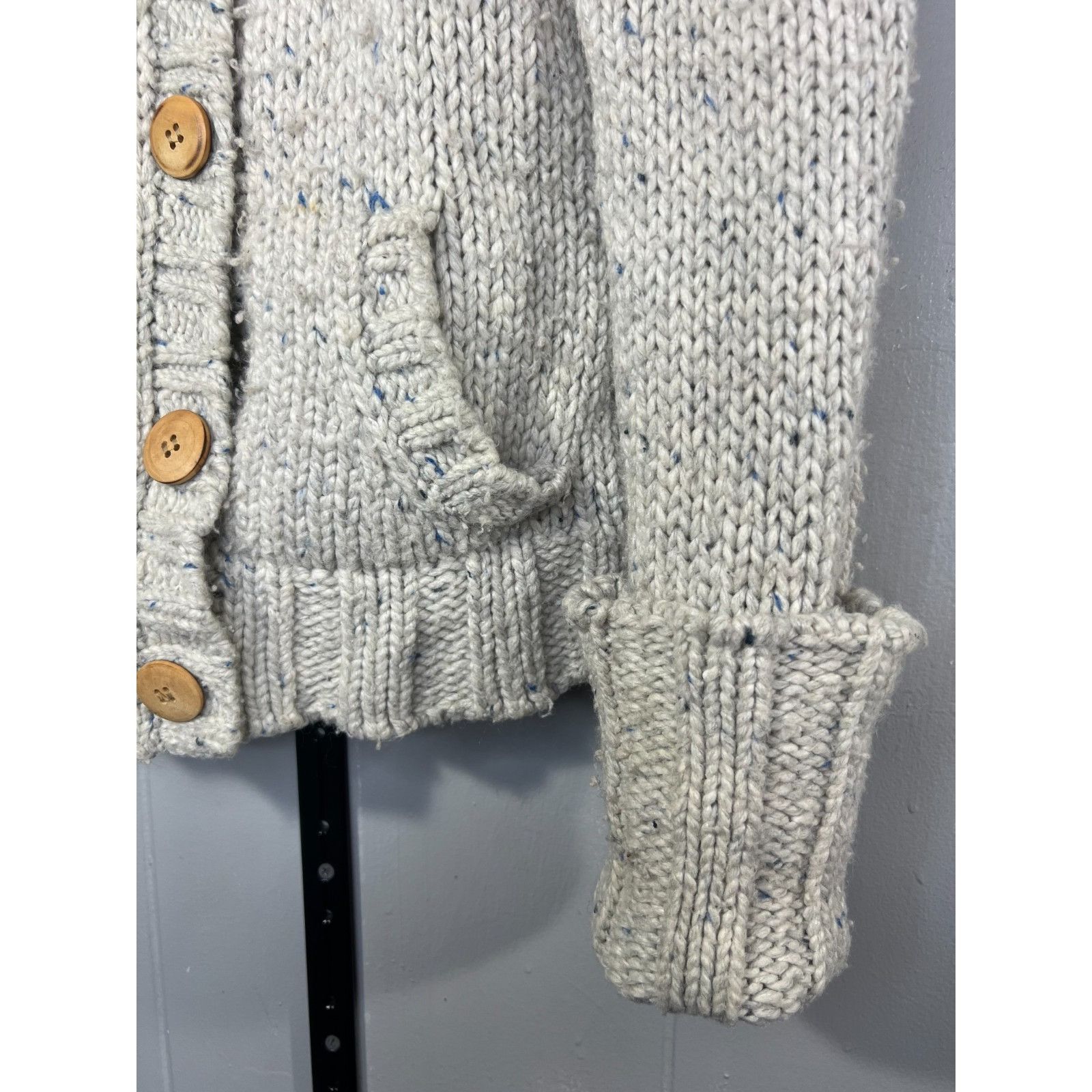 Abercrombie & Fitch Y2K Abercrombie Fitch Lambs Wool Button Chunky Cardigan Shaw Size M / US 6-8 / IT 42-44 - 5 Thumbnail