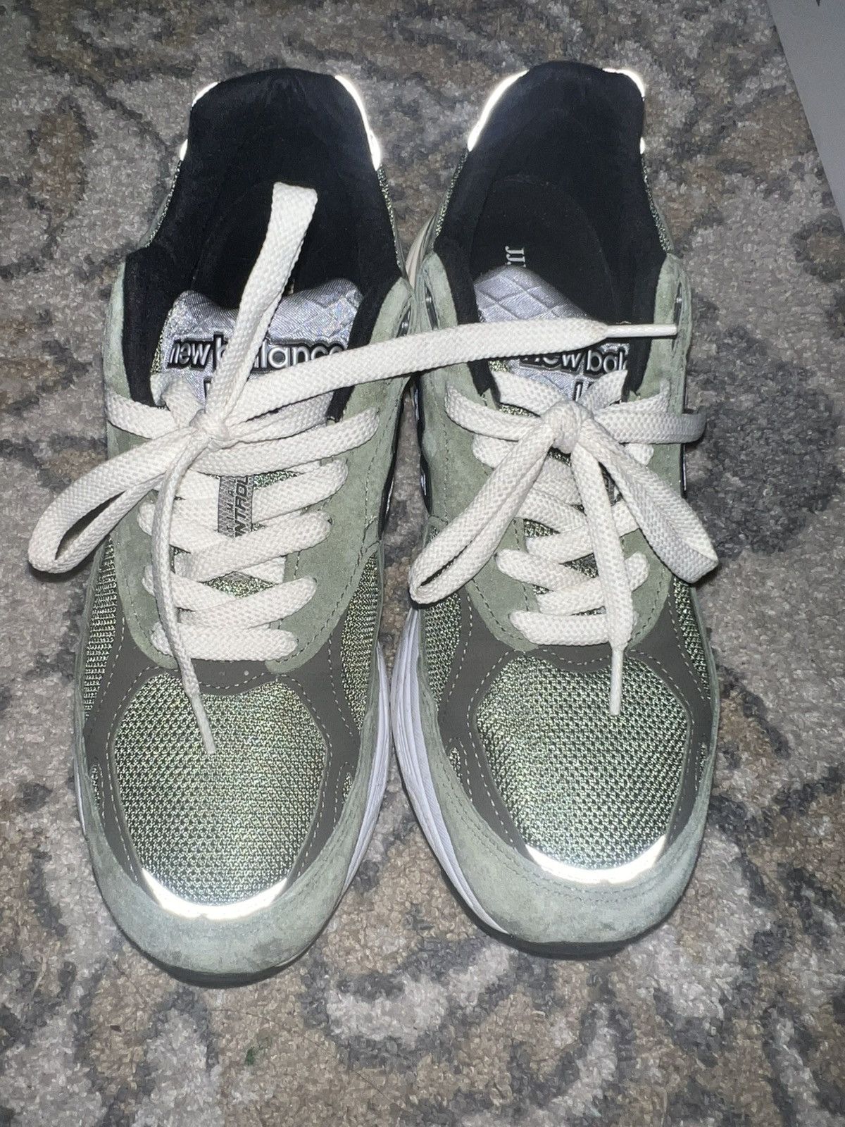 JJJJound × New Balance Jjjjound NB 990v3 Olive Size US 9 / EU 42 - 4 Thumbnail