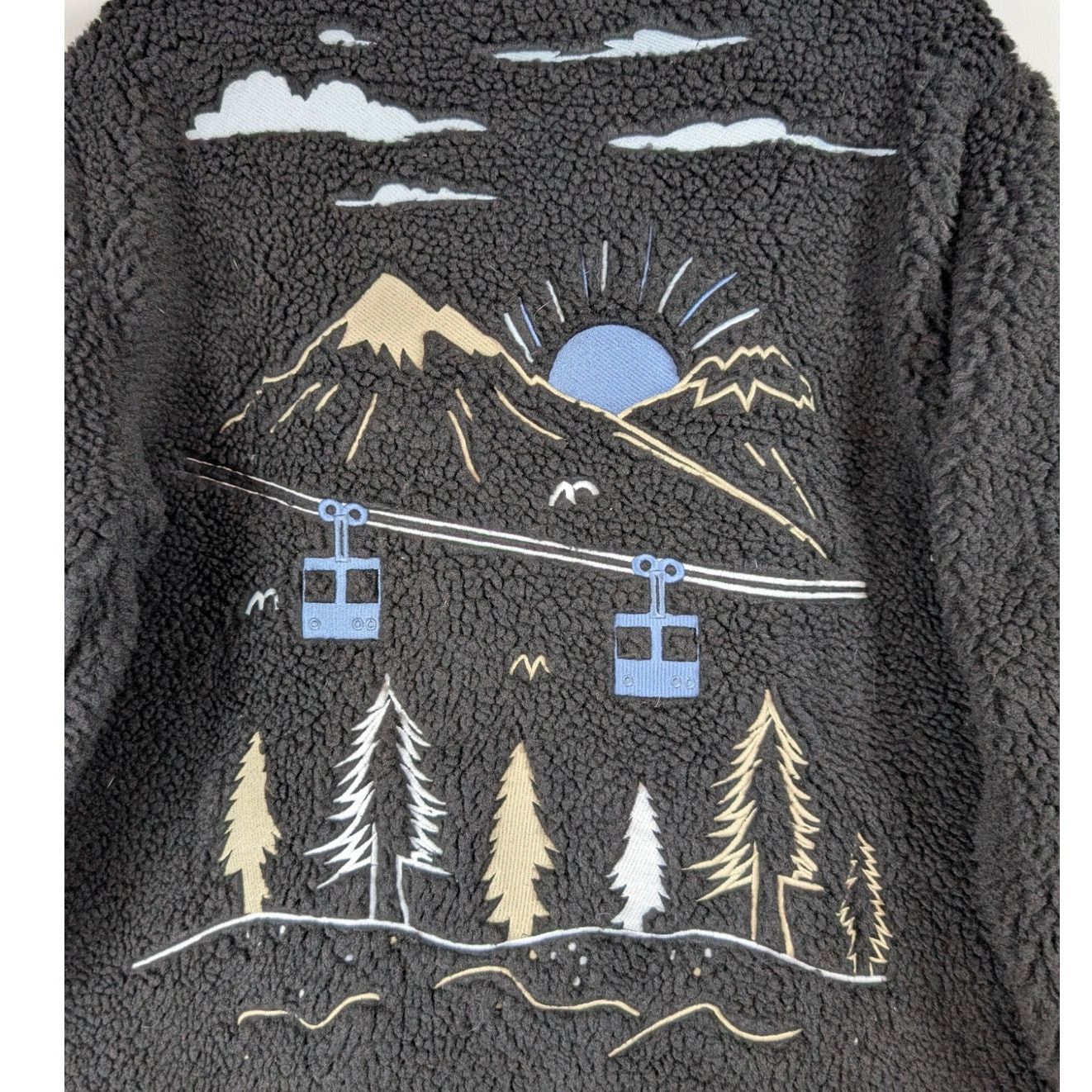 Express Express Embroidered Print Sherpa Quarter Zip Men’s Size S Size US S / EU 44-46 / 1 - 3 Thumbnail