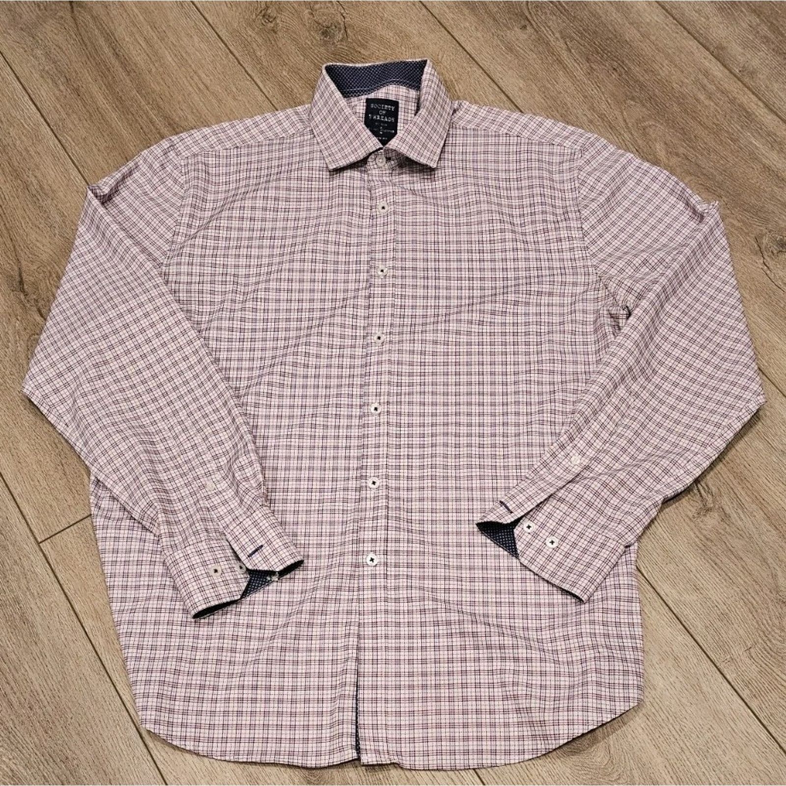 Other Society Of Threads No Iron Long Sleeve Button Up Shirt Size US L / EU 52-54 / 3 - 1 Thumbnail